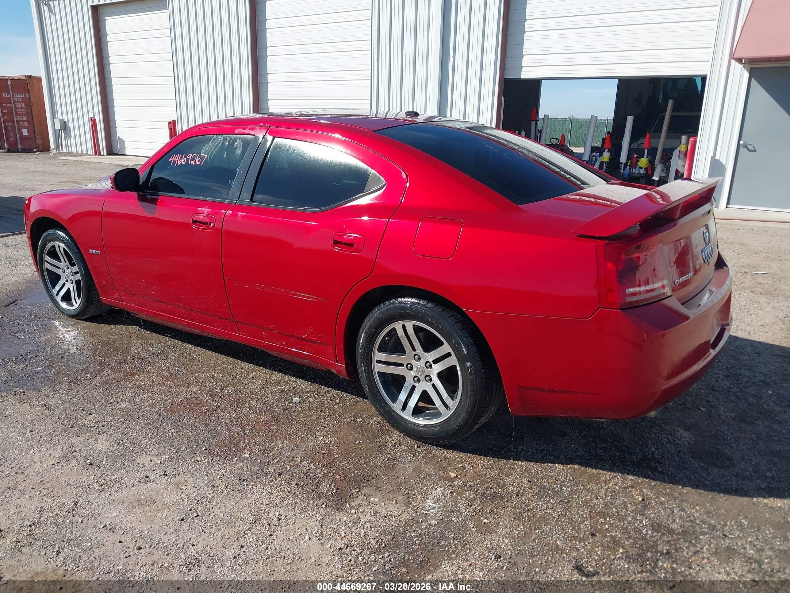 2006 Dodge Charger Rt Red vin: 2B3KA53H76H429842
