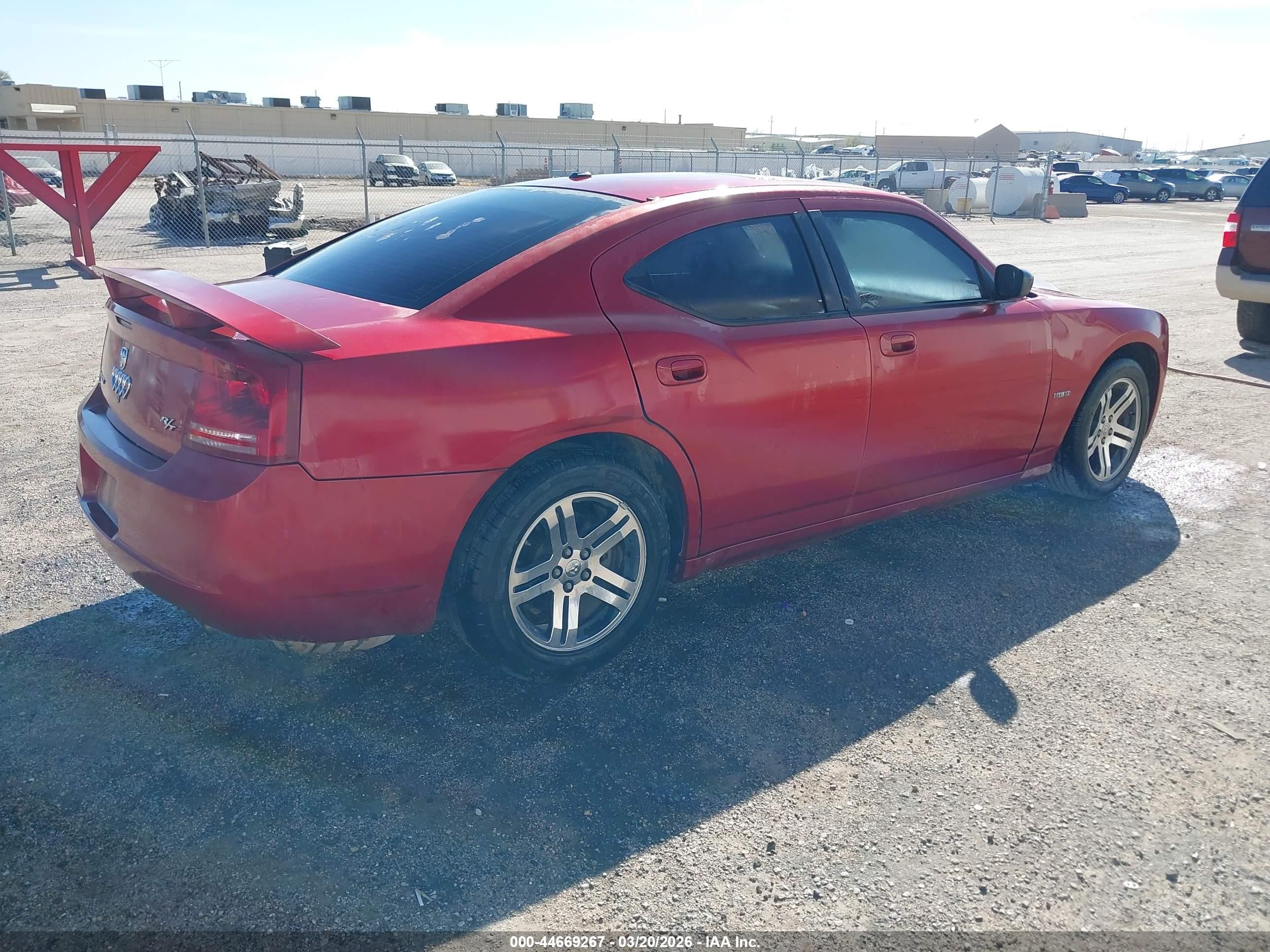 2006 Dodge Charger Rt Red vin: 2B3KA53H76H429842