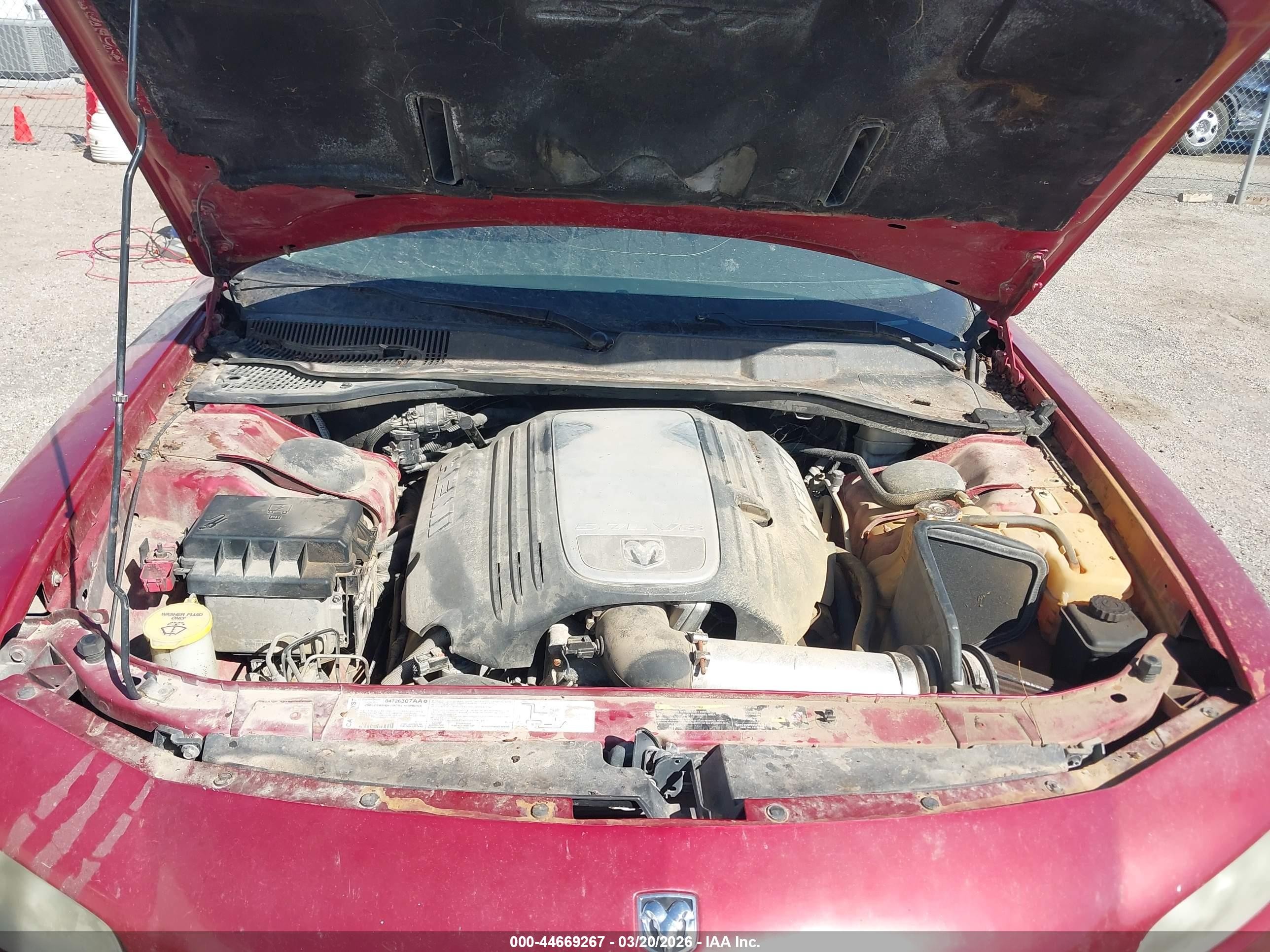 2006 Dodge Charger Rt Red vin: 2B3KA53H76H429842