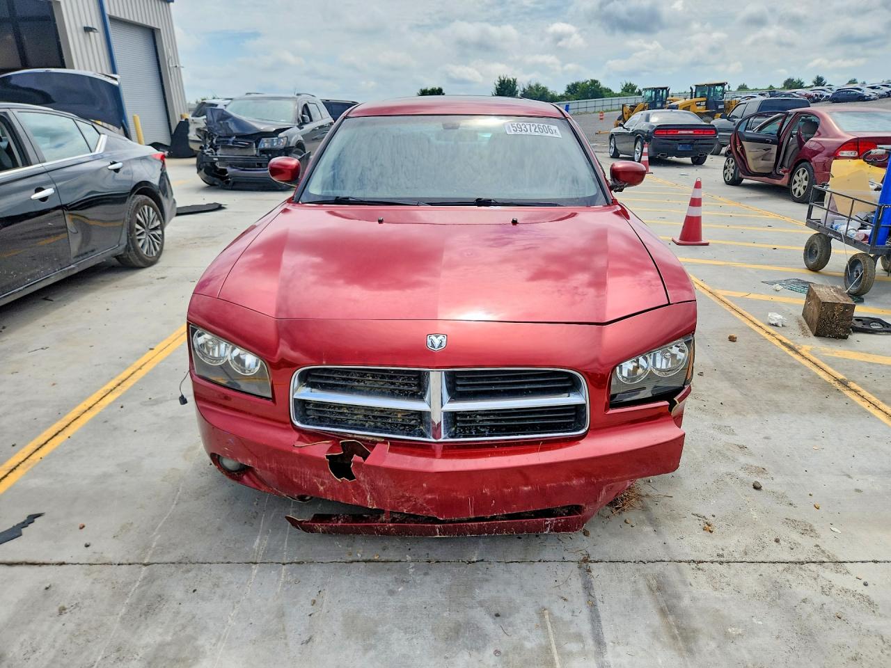 2007 Dodge Charger R/t Red vin: 2B3KA53H77H878505