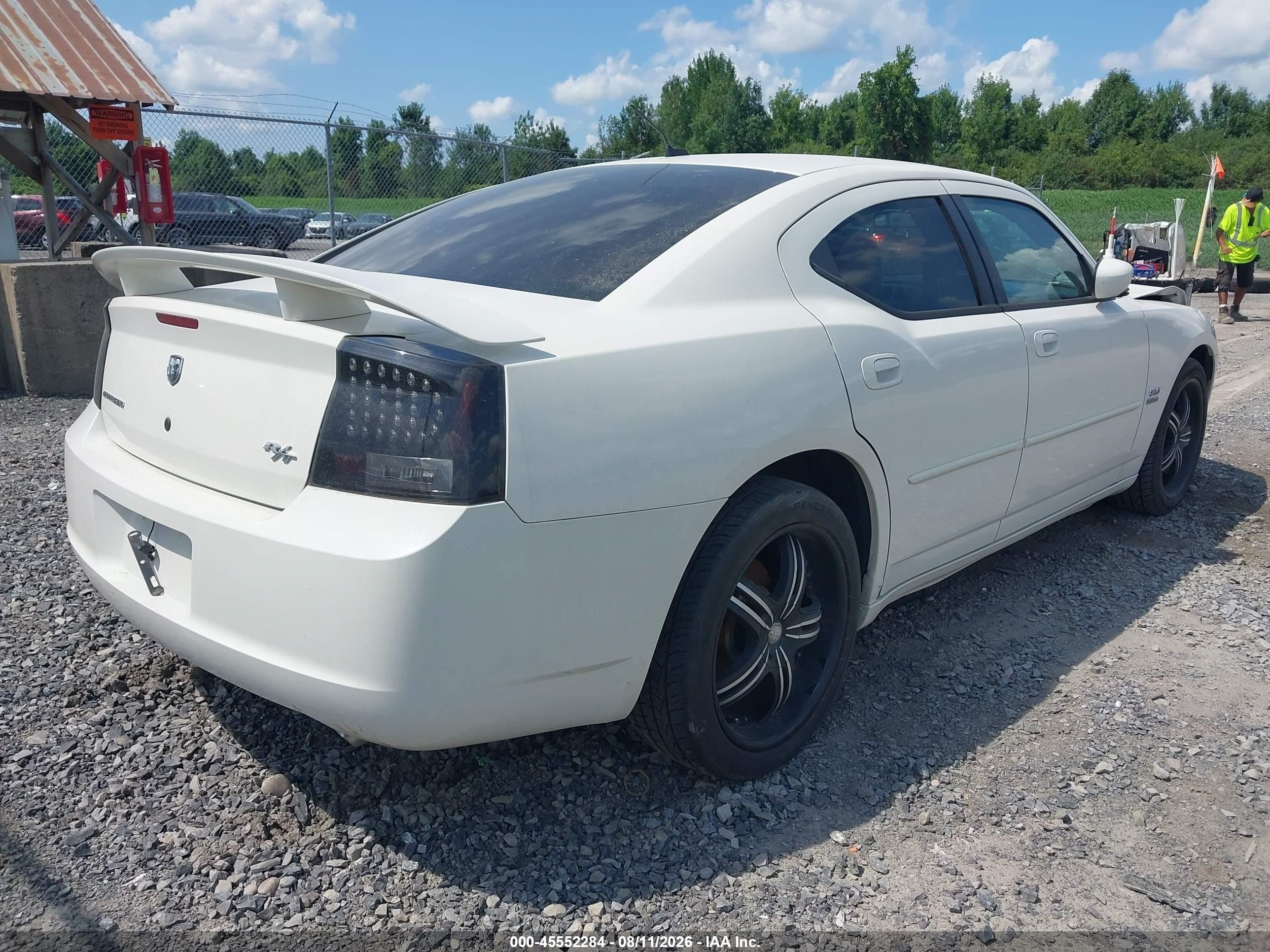 2008 Dodge Charger R/t White vin: 2B3KA53H78H124408