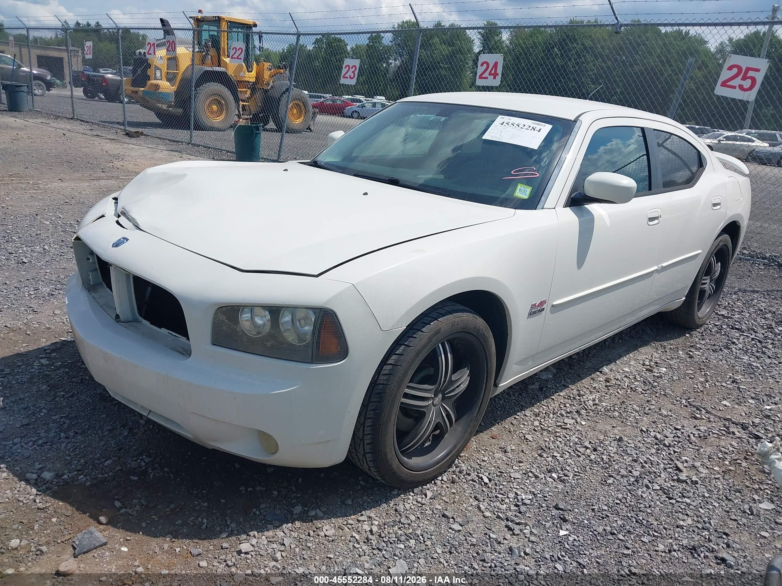 2008 Dodge Charger R/t White vin: 2B3KA53H78H124408