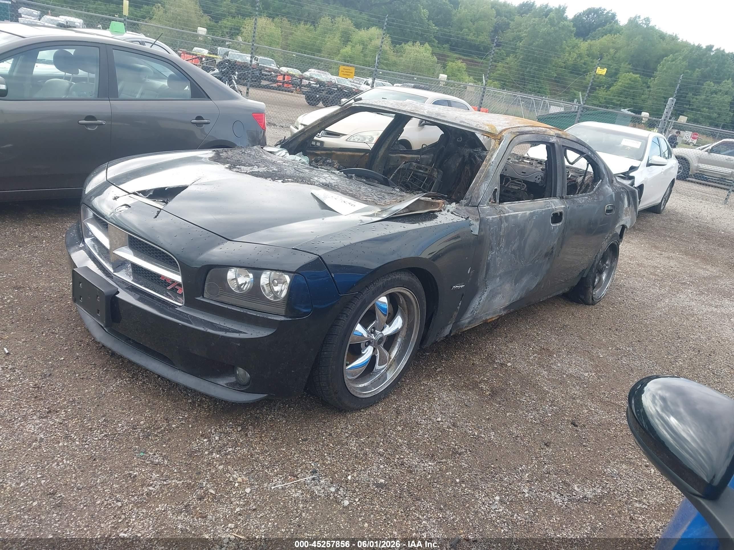 2006 Dodge Charger Rt Black vin: 2B3KA53H86H207441