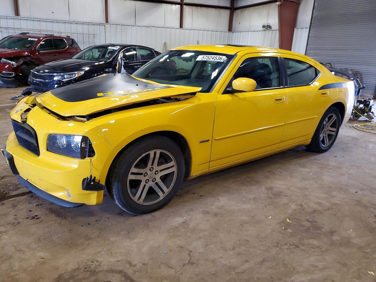 2006 Dodge Charger R Yellow vin: 2B3KA53H86H374124