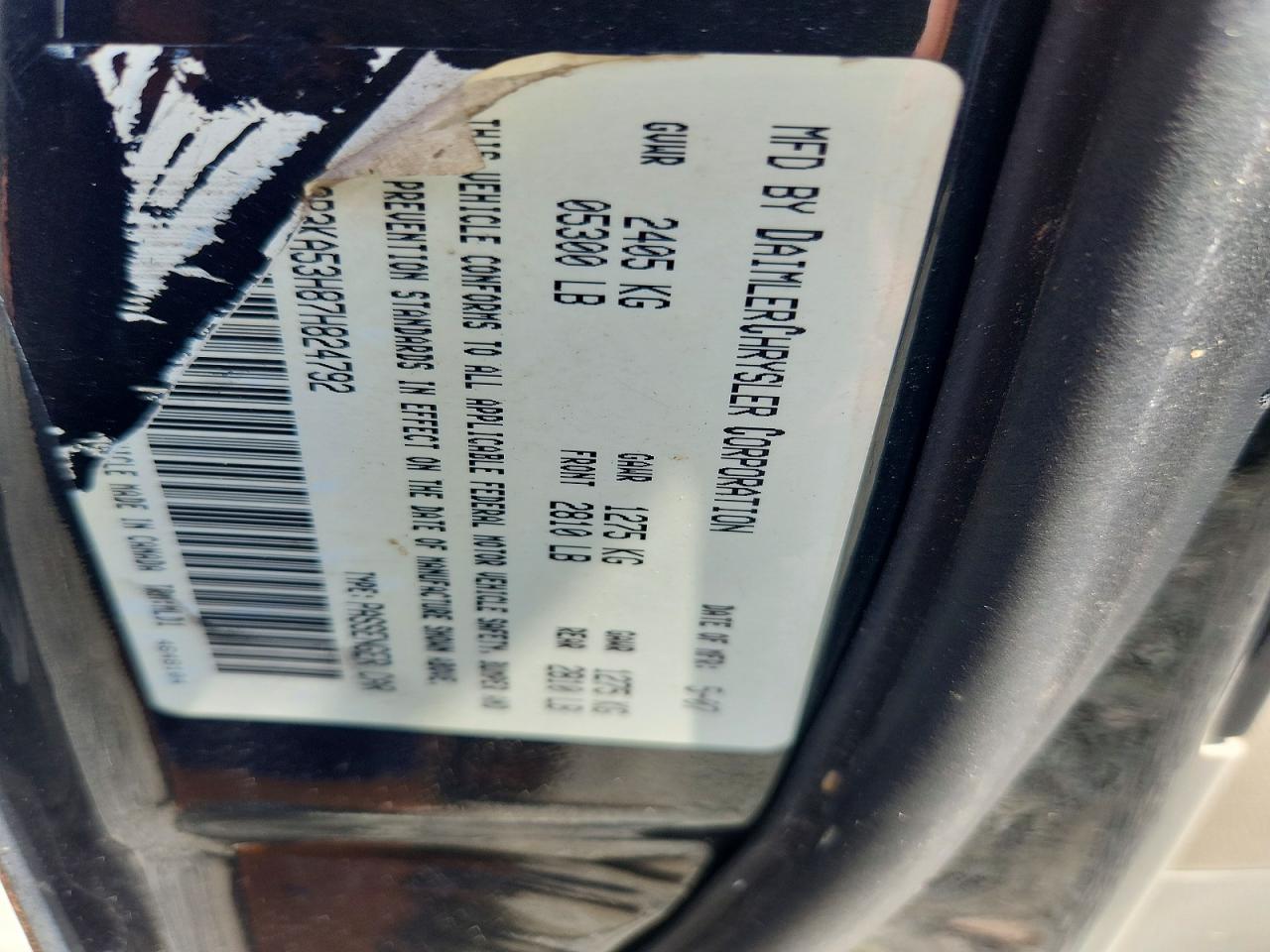 2007 Dodge Charger R/t Black vin: 2B3KA53H87H824792