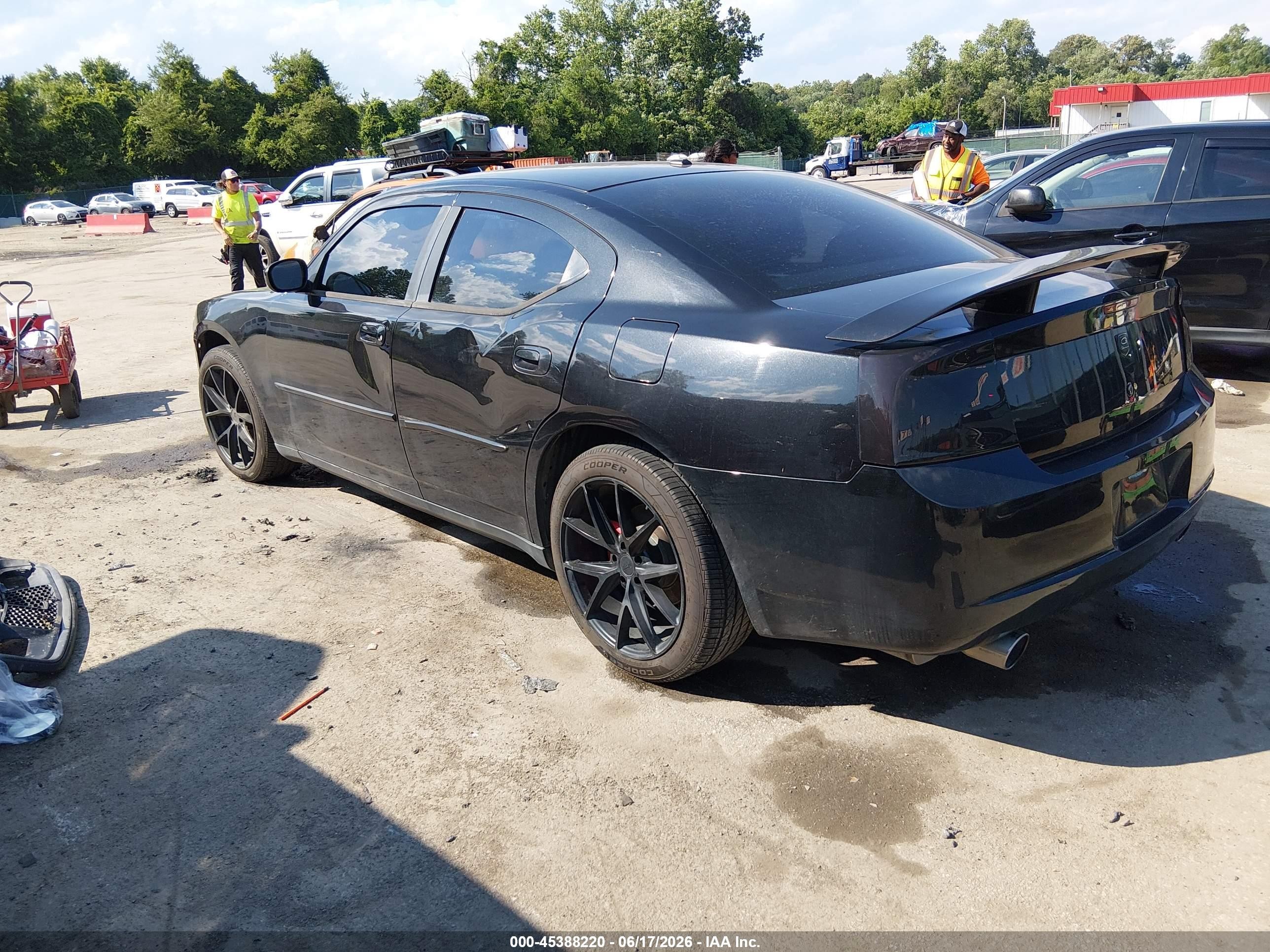 2007 Dodge Charger Rt Black vin: 2B3KA53H87H833962