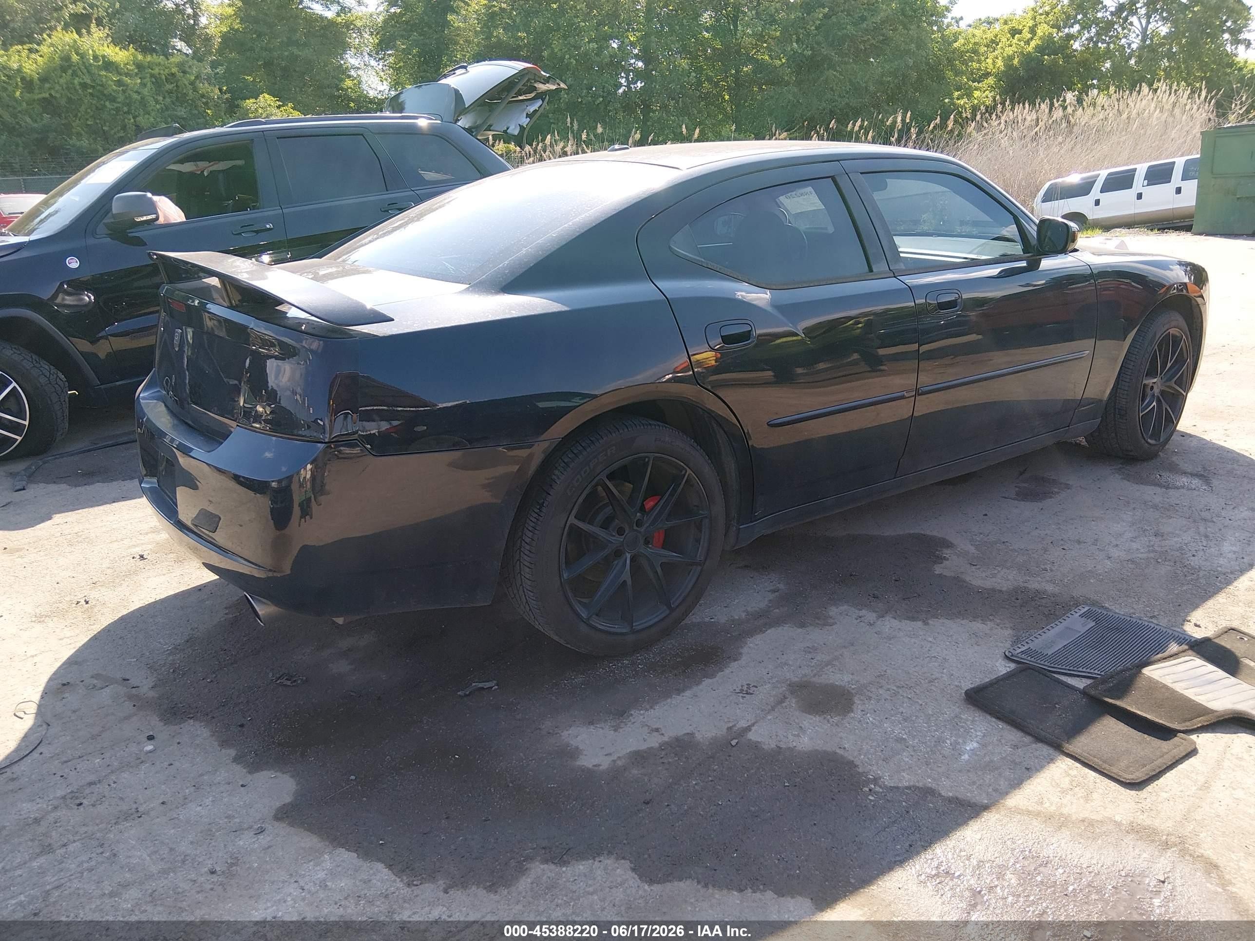 2007 Dodge Charger Rt Black vin: 2B3KA53H87H833962