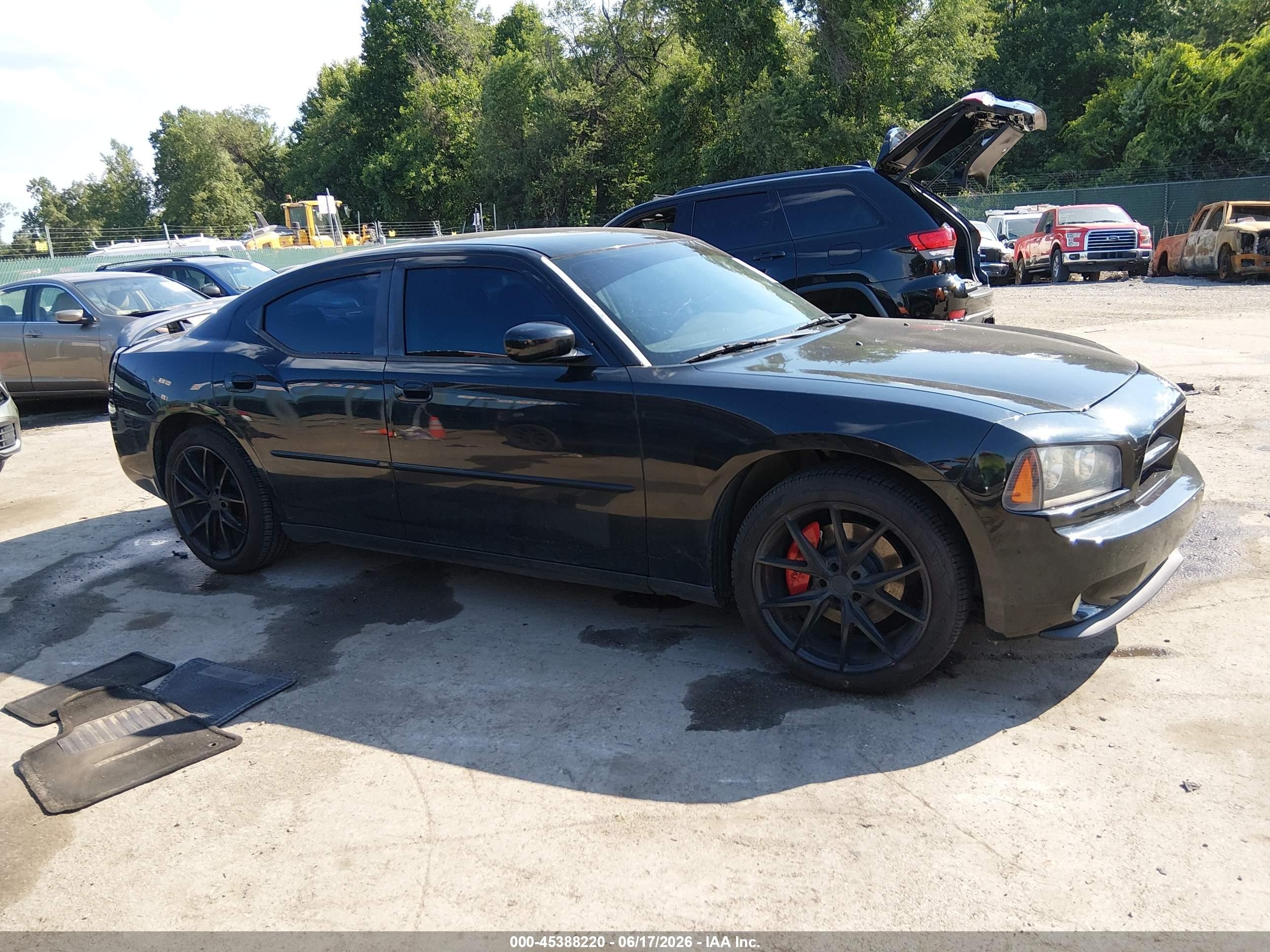 2007 Dodge Charger Rt Black vin: 2B3KA53H87H833962