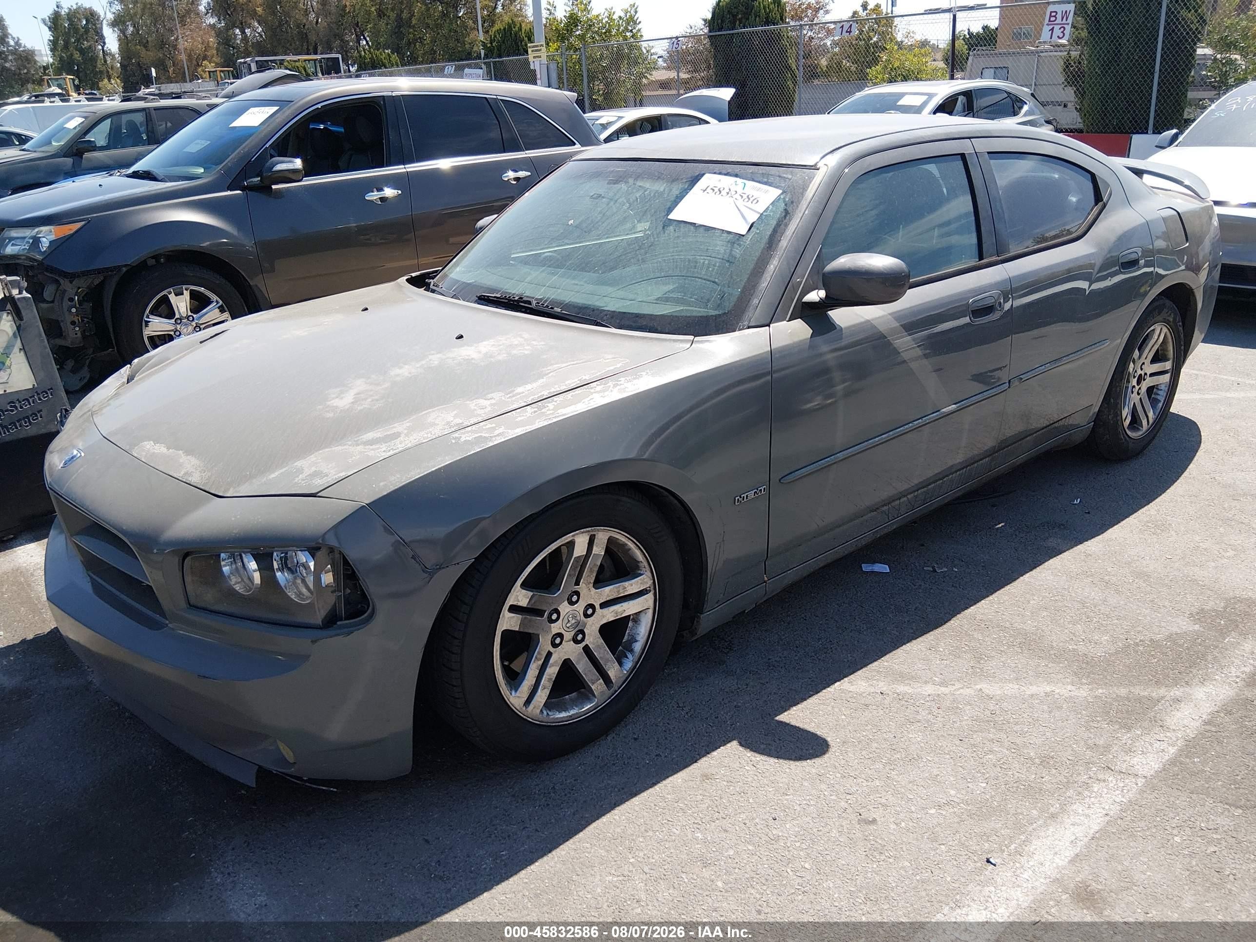 2007 Dodge Charger Rt Gray vin: 2B3KA53H97H696076