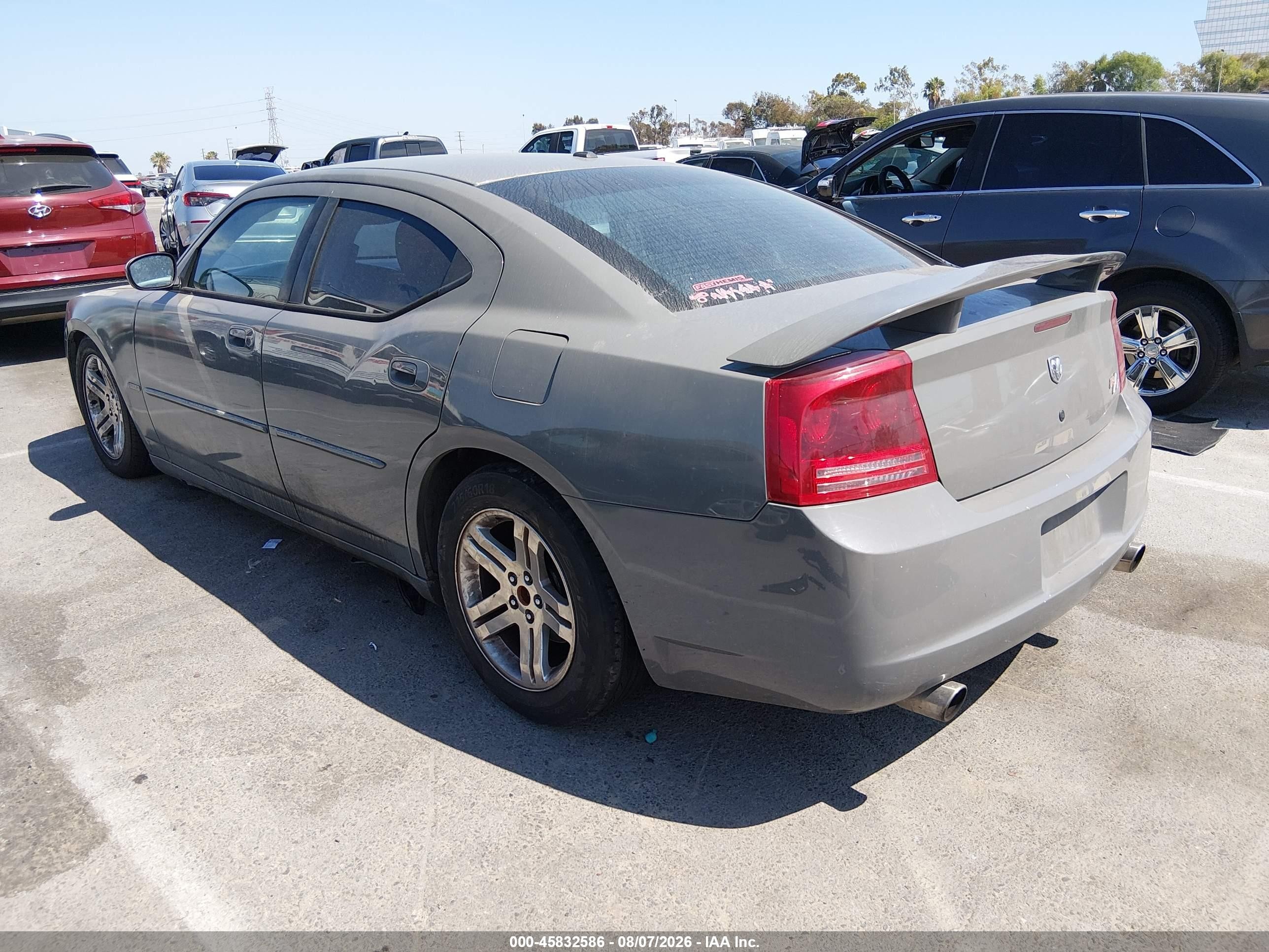 2007 Dodge Charger Rt Gray vin: 2B3KA53H97H696076