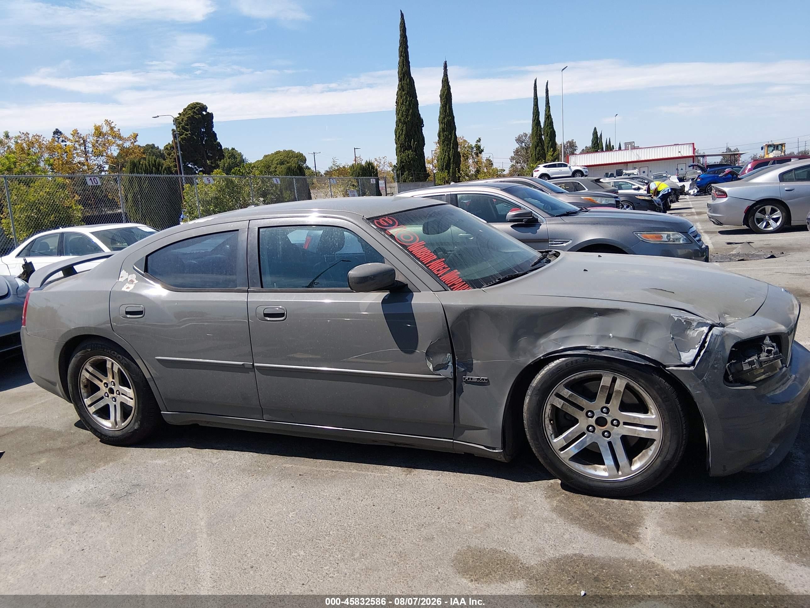 2007 Dodge Charger Rt Gray vin: 2B3KA53H97H696076