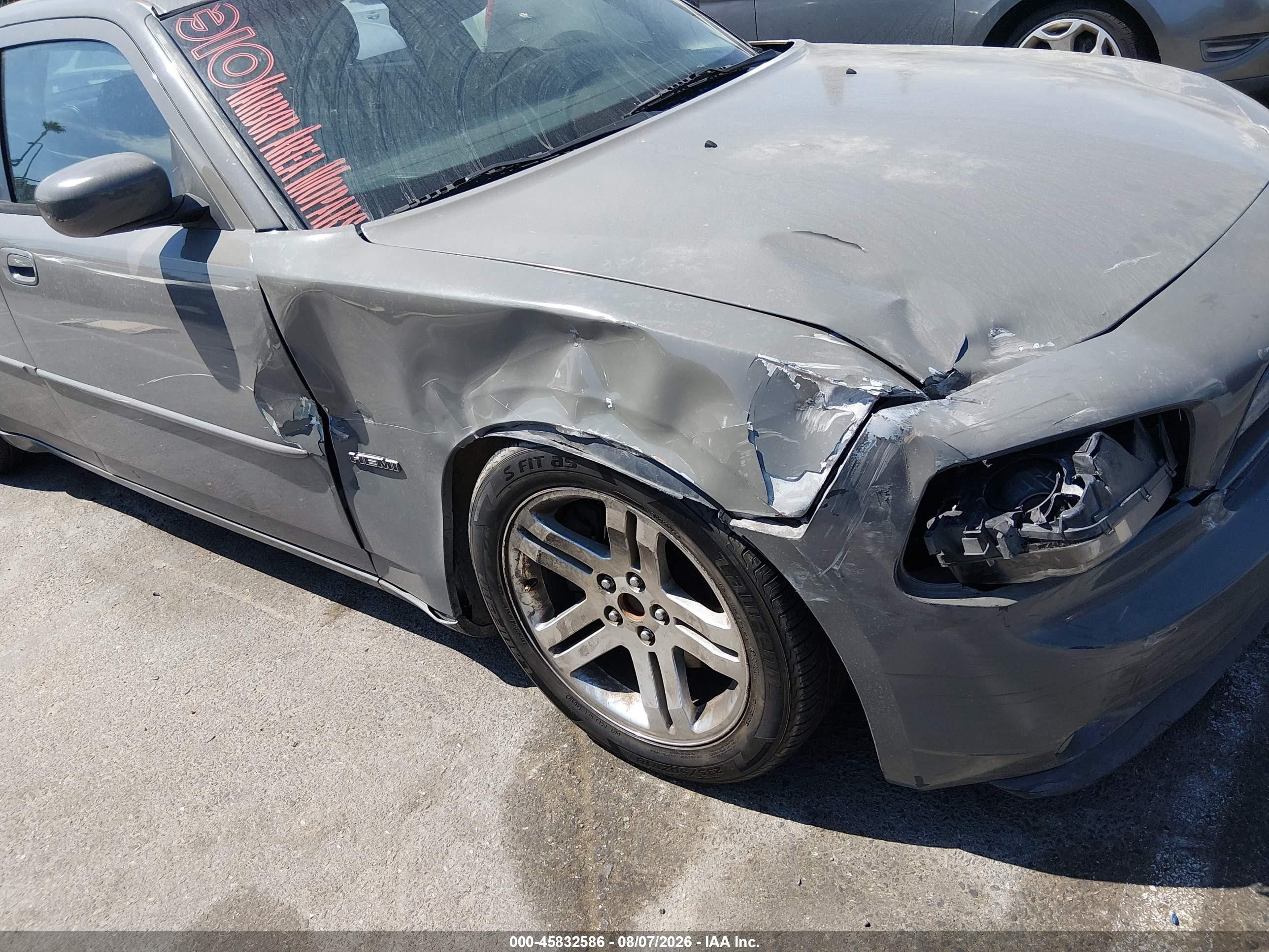 2007 Dodge Charger Rt Gray vin: 2B3KA53H97H696076