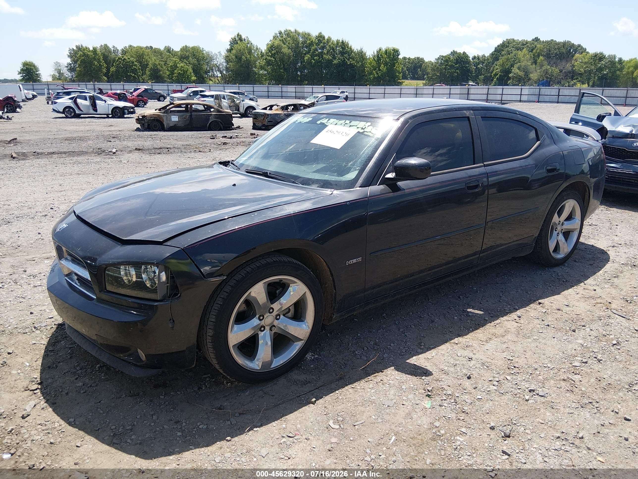 2006 Dodge Charger Rt Black vin: 2B3KA53HX6H473270