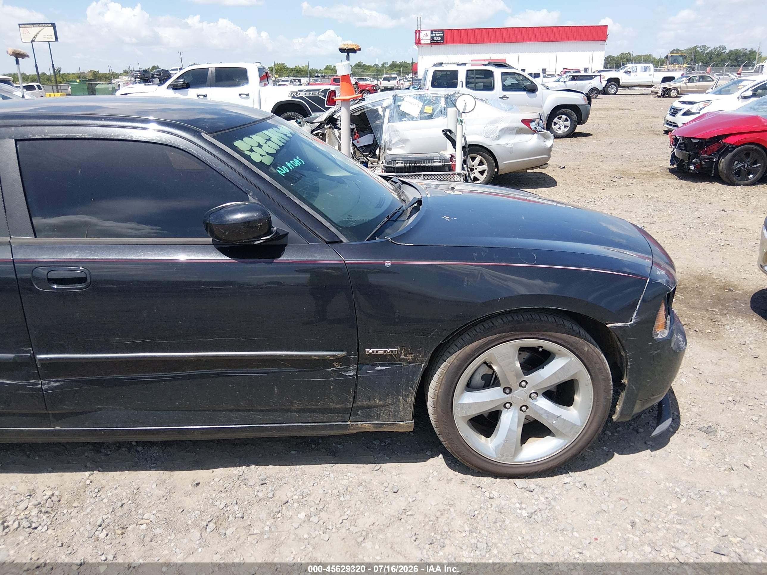 2006 Dodge Charger Rt Black vin: 2B3KA53HX6H473270