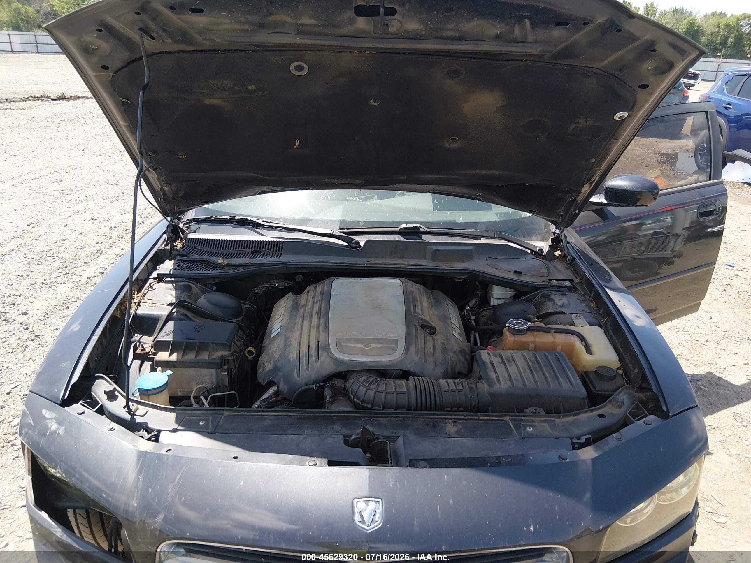 2006 Dodge Charger Rt Black vin: 2B3KA53HX6H473270