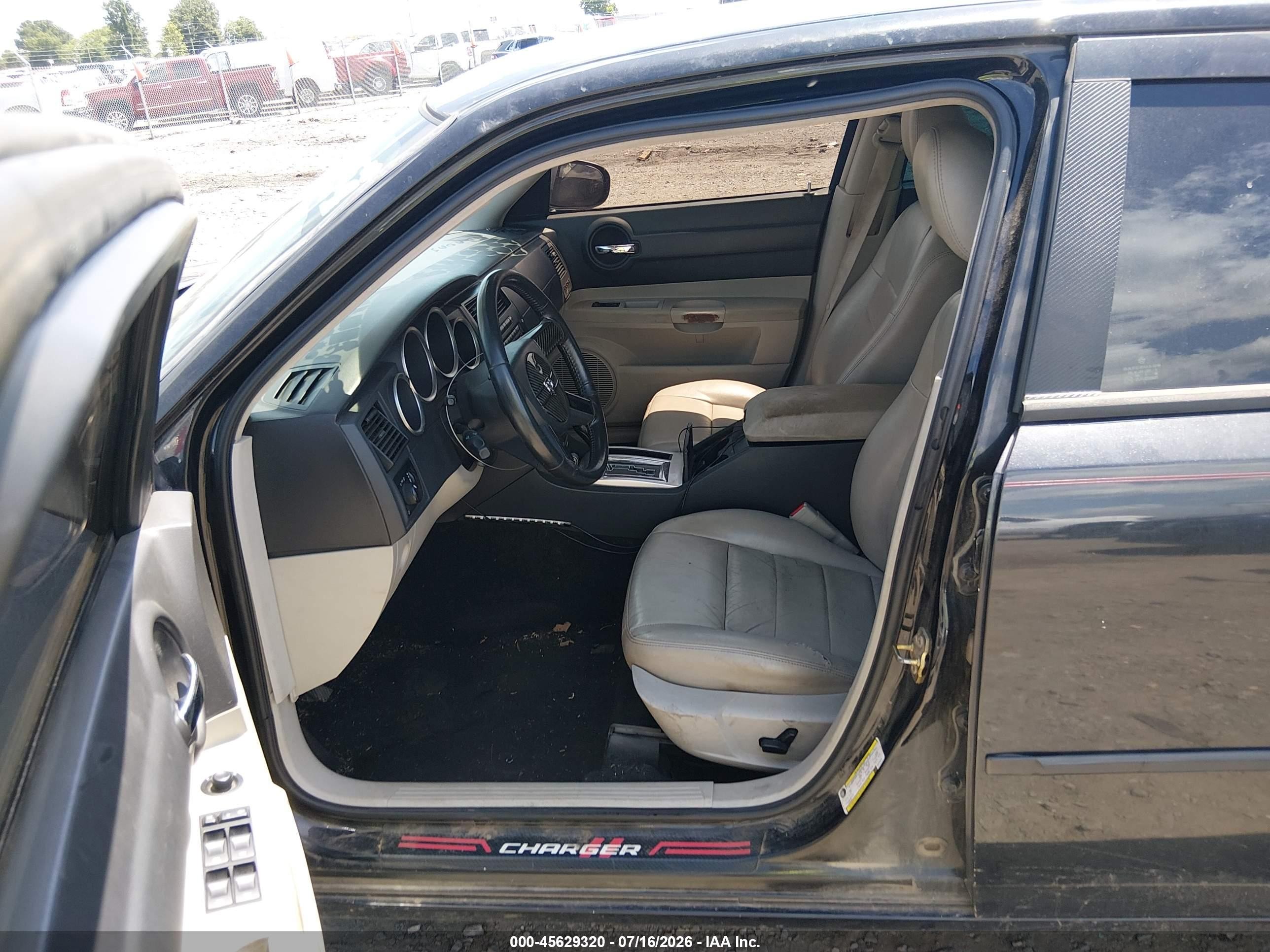 2006 Dodge Charger Rt Black vin: 2B3KA53HX6H473270