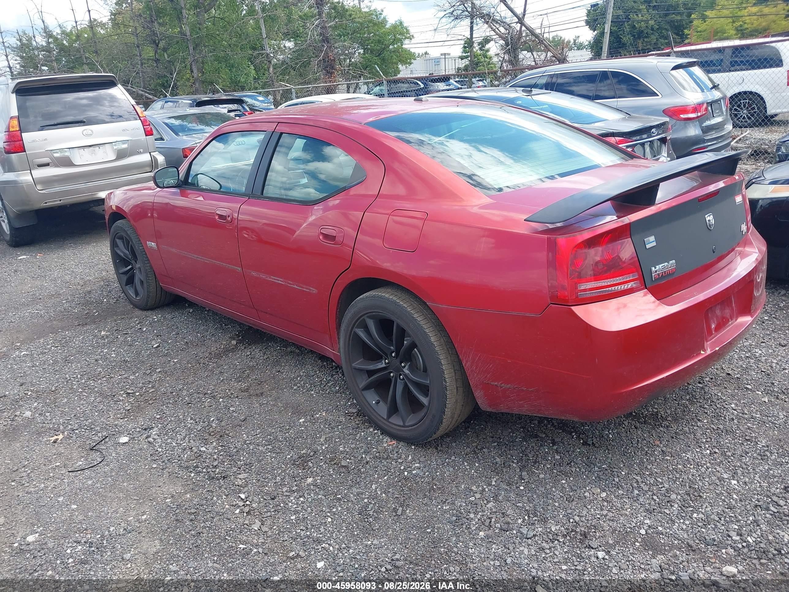 2007 Dodge Charger Rt Бордовый vin: 2B3KA53HX7H602285
