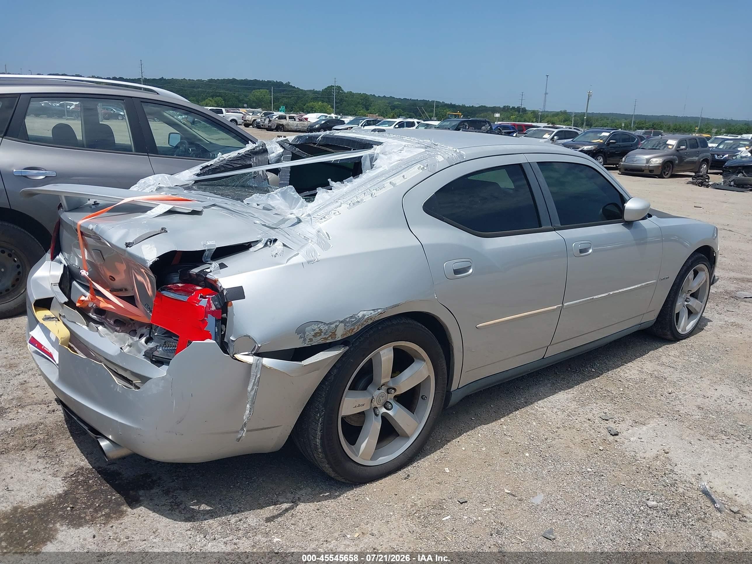 2007 Dodge Charger Rt Silver vin: 2B3KA53HX7H766877