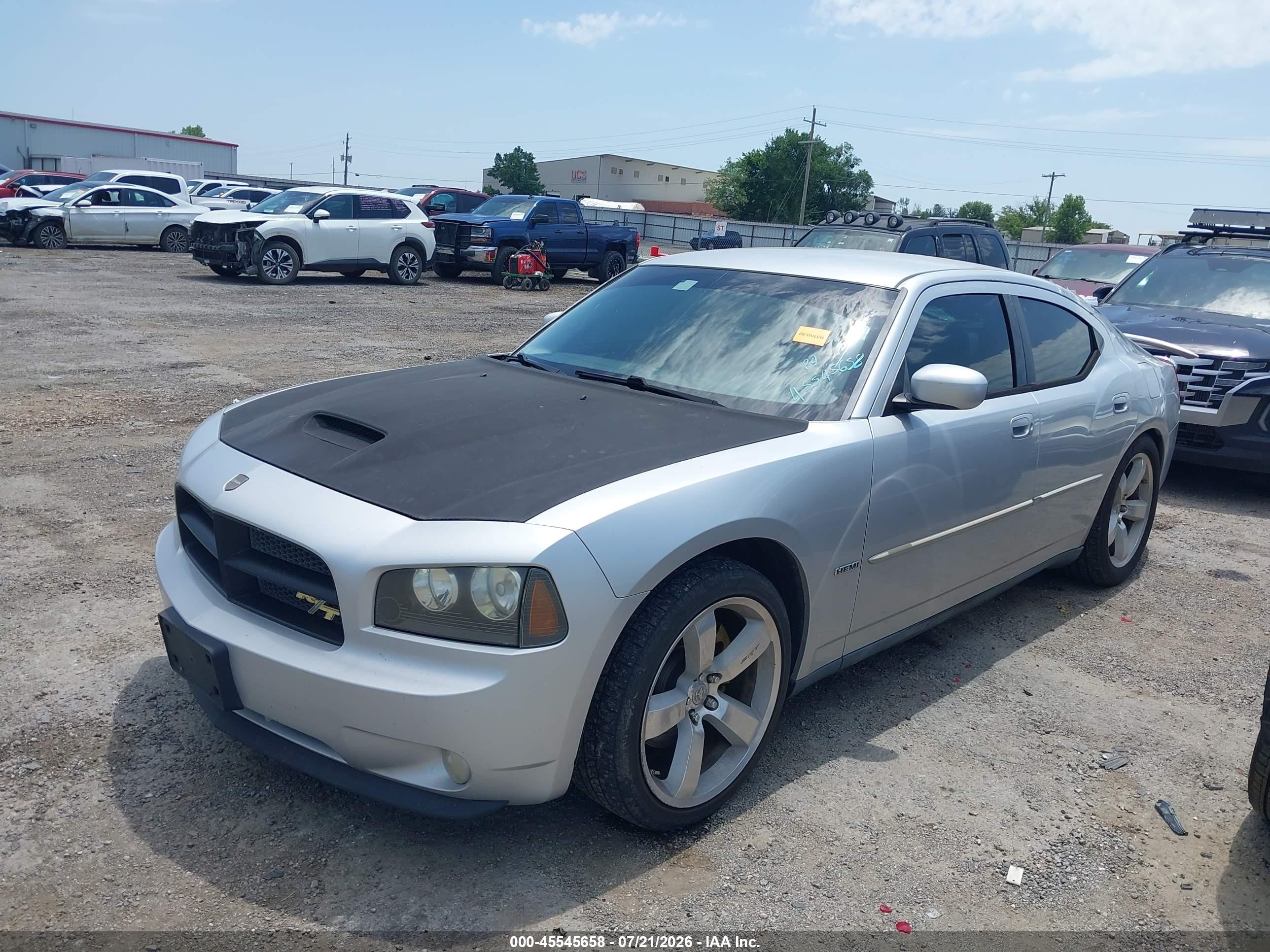 2007 Dodge Charger Rt Silver vin: 2B3KA53HX7H766877