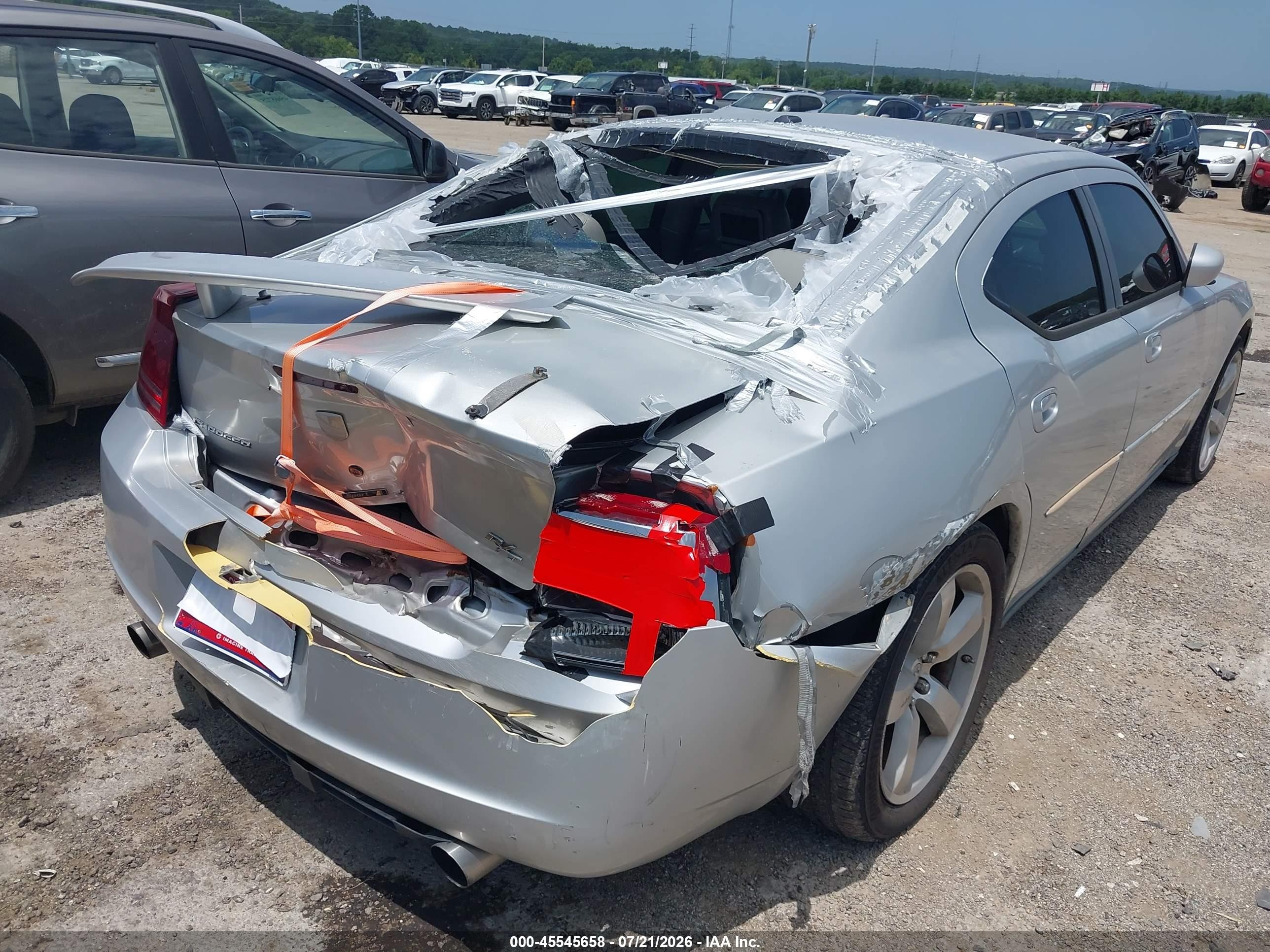 2007 Dodge Charger Rt Silver vin: 2B3KA53HX7H766877