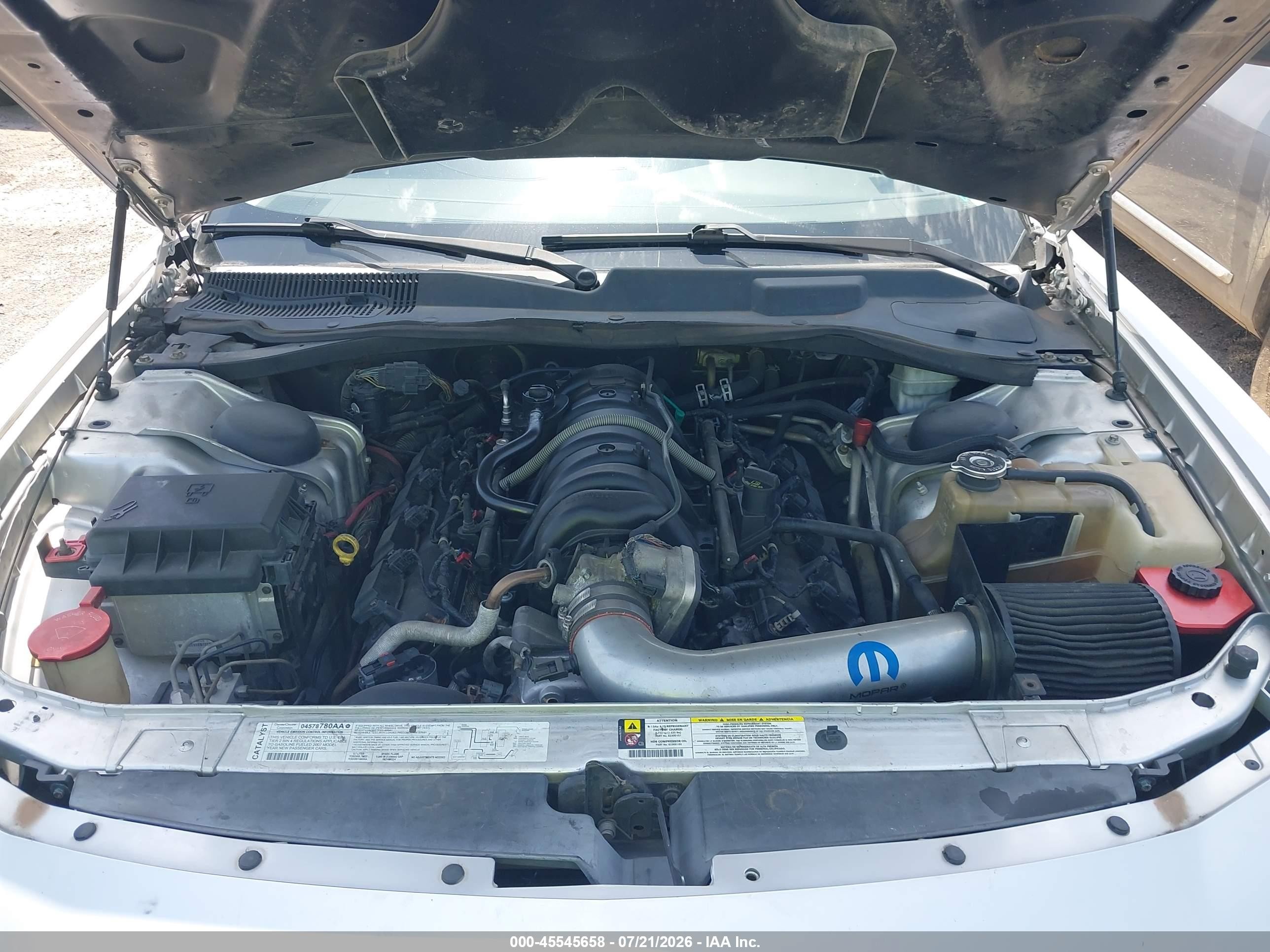 2007 Dodge Charger Rt Silver vin: 2B3KA53HX7H766877