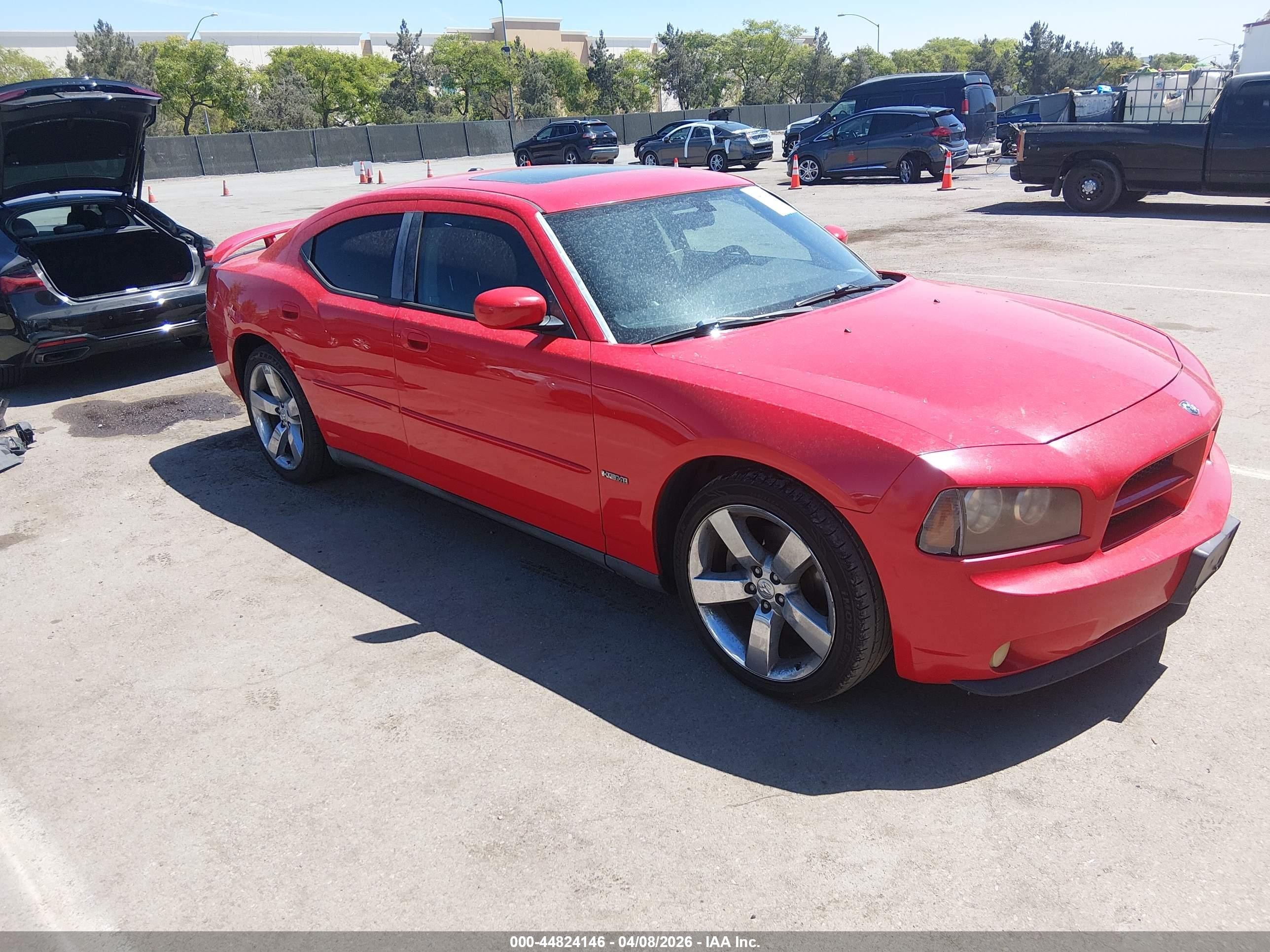 2007 Dodge Charger Rt Red vin: 2B3KA53HX7H764983