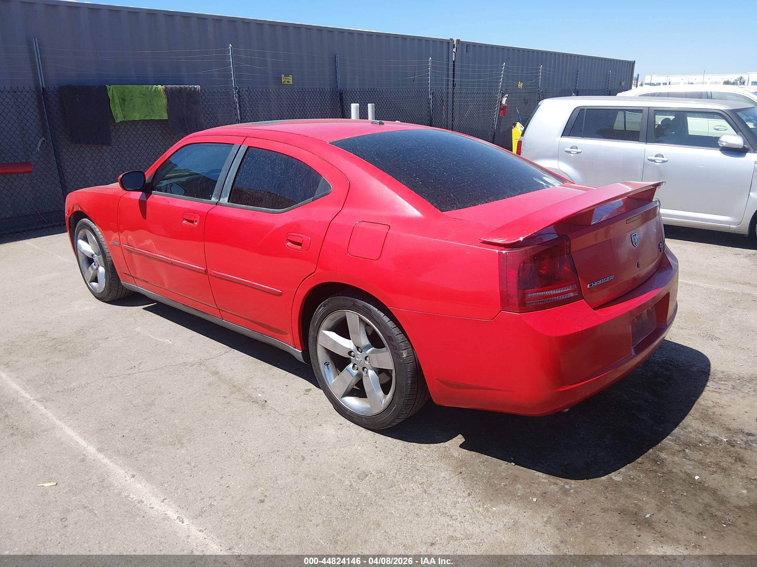 2007 Dodge Charger Rt Red vin: 2B3KA53HX7H764983