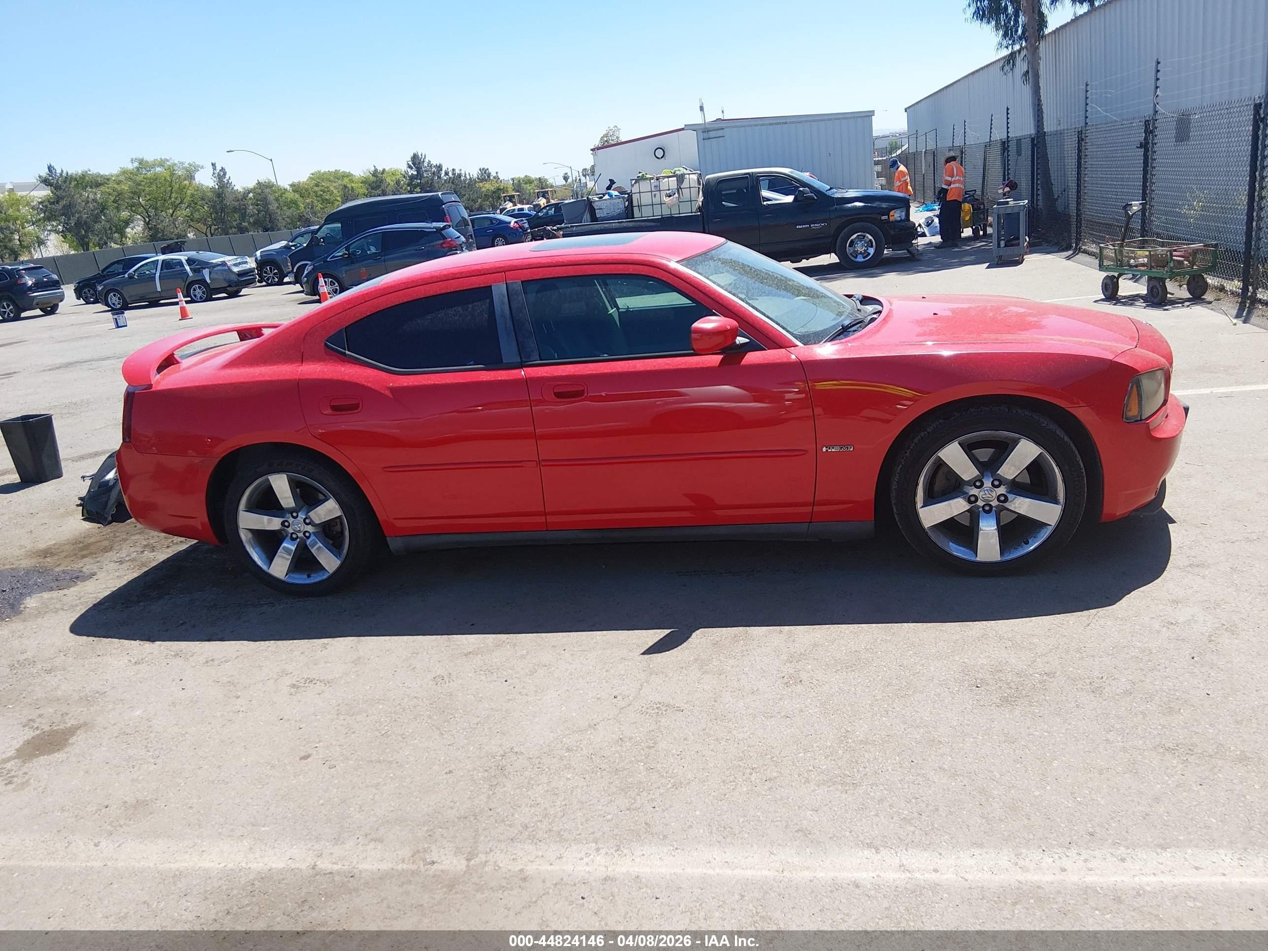 2007 Dodge Charger Rt Red vin: 2B3KA53HX7H764983