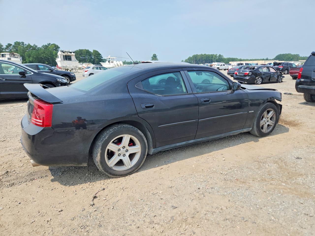 2008 Dodge Charger R/t Black vin: 2B3KA53HX8H188359