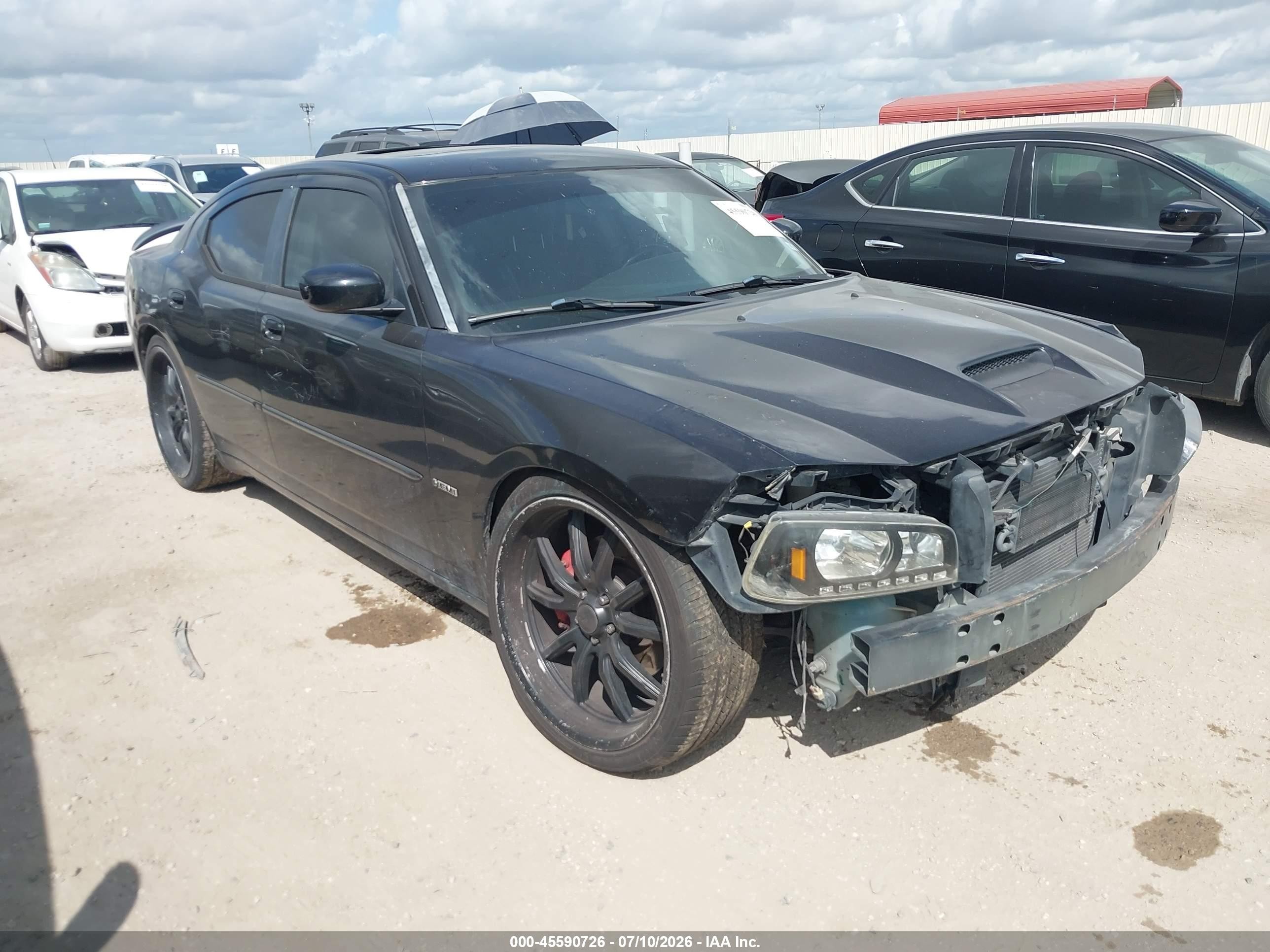 2007 Dodge Charger Srt8 Black vin: 2B3KA73W07H762184