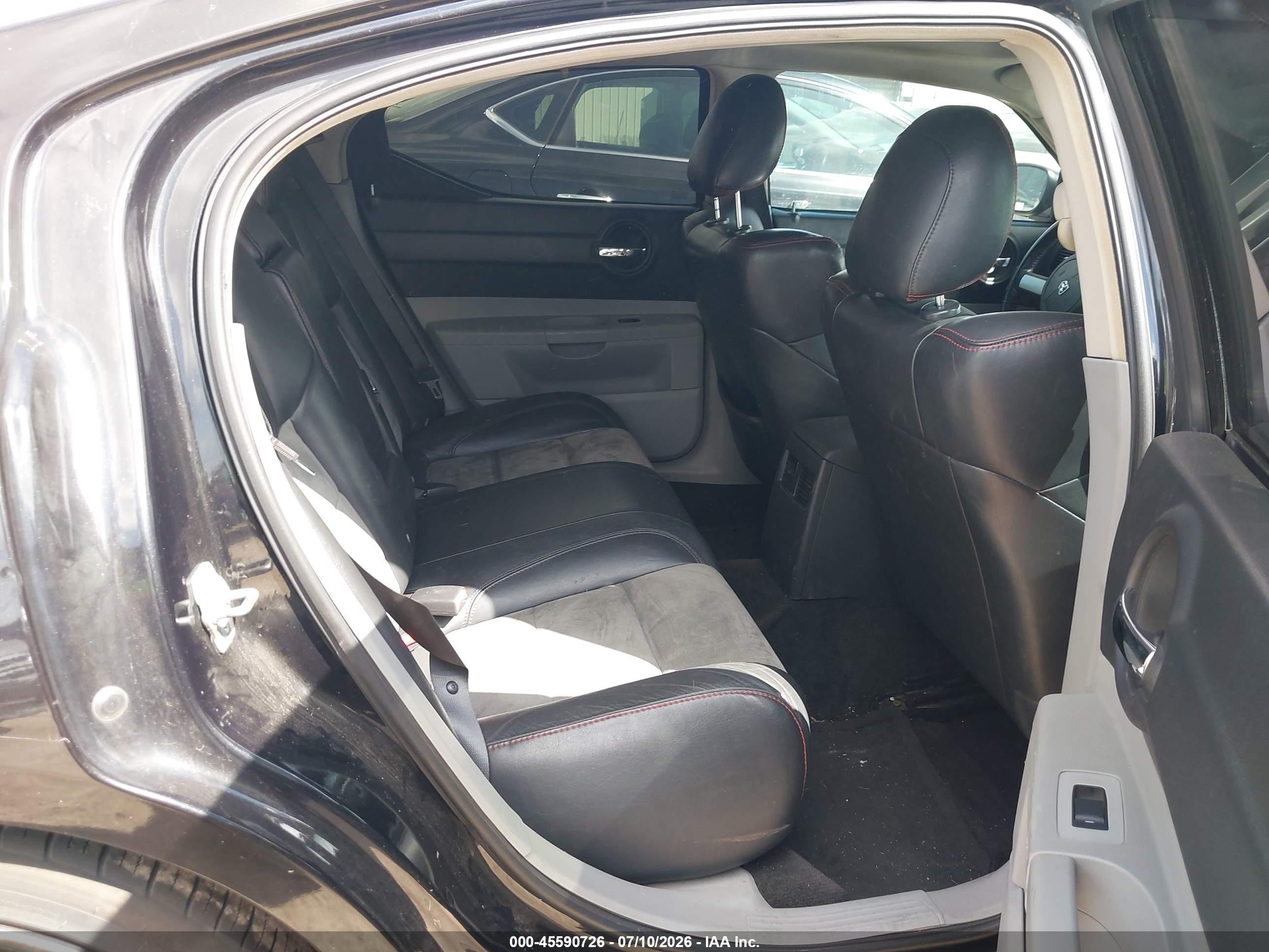 2007 Dodge Charger Srt8 Black vin: 2B3KA73W07H762184