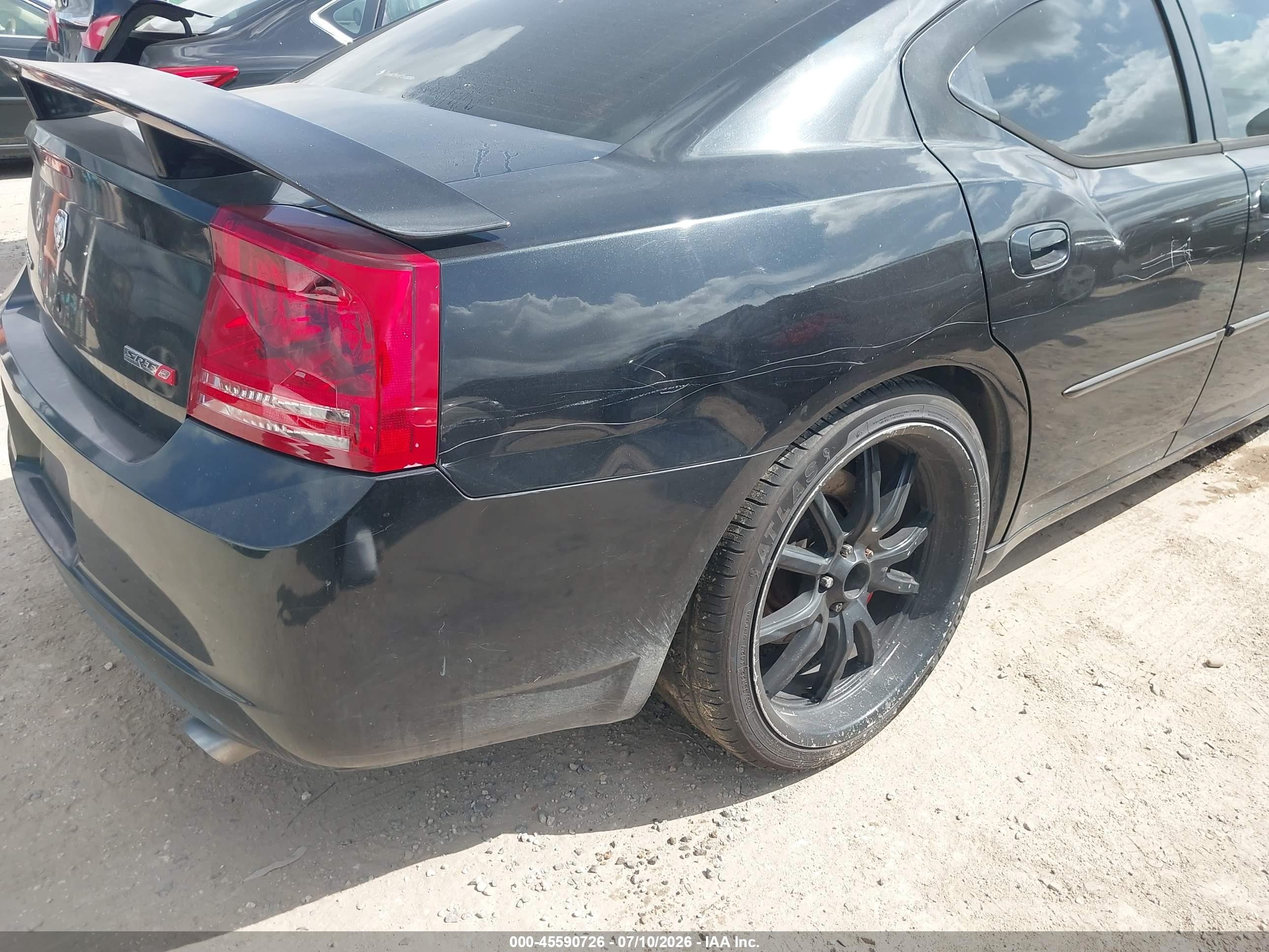 2007 Dodge Charger Srt8 Black vin: 2B3KA73W07H762184