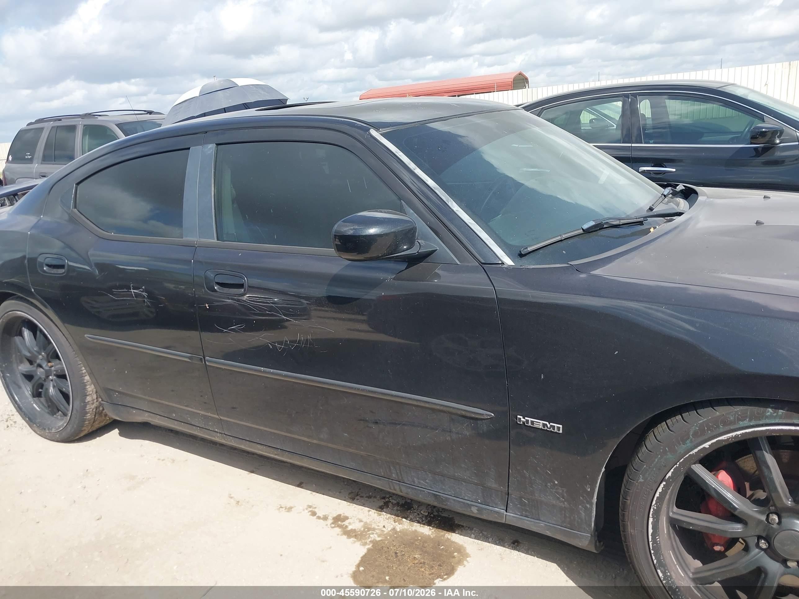 2007 Dodge Charger Srt8 Black vin: 2B3KA73W07H762184