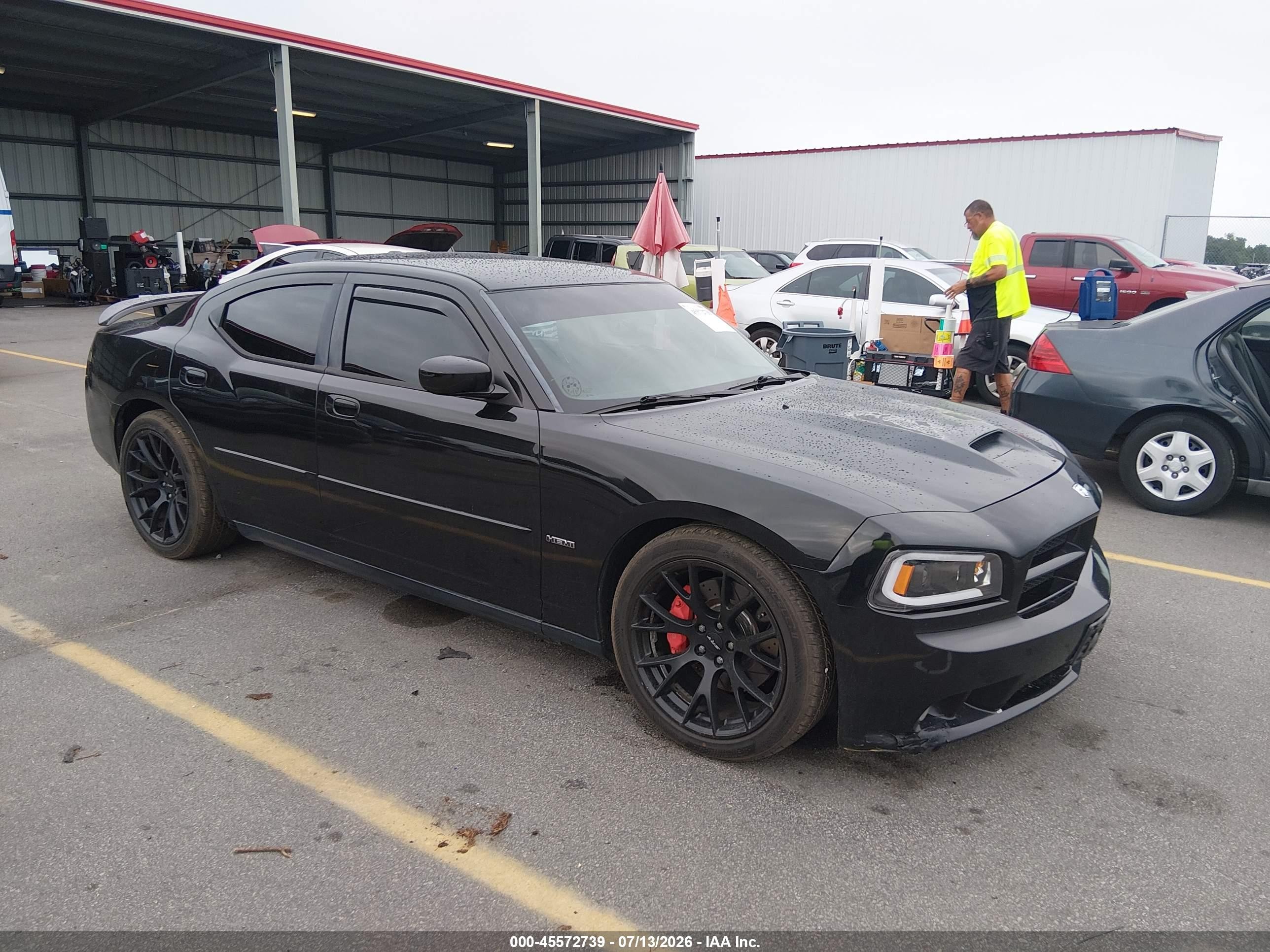 2007 Dodge Charger Srt8 Black vin: 2B3KA73W37H729602