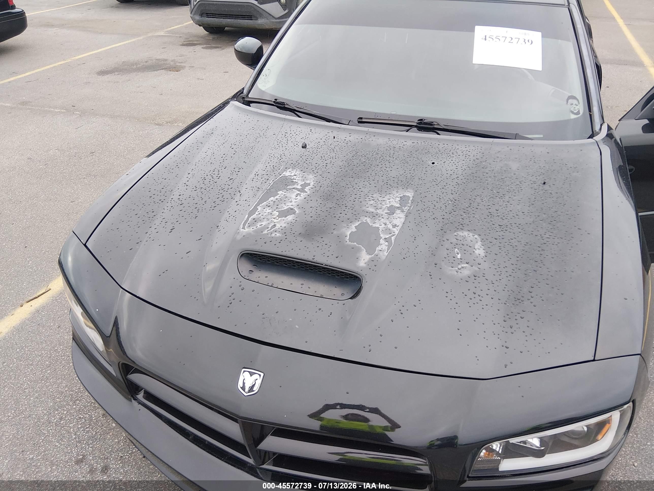 2007 Dodge Charger Srt8 Black vin: 2B3KA73W37H729602