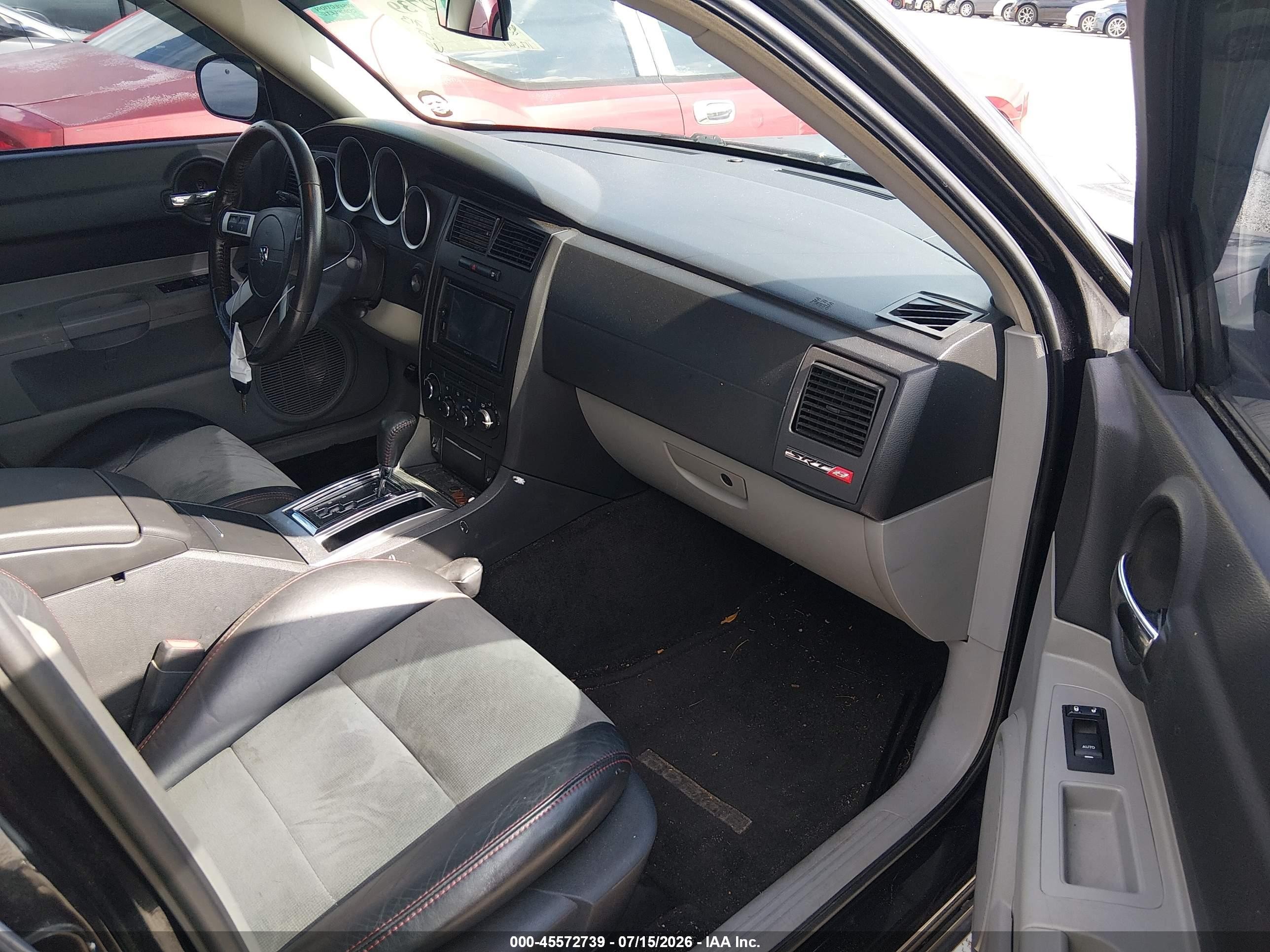 2007 Dodge Charger Srt8 Black vin: 2B3KA73W37H729602