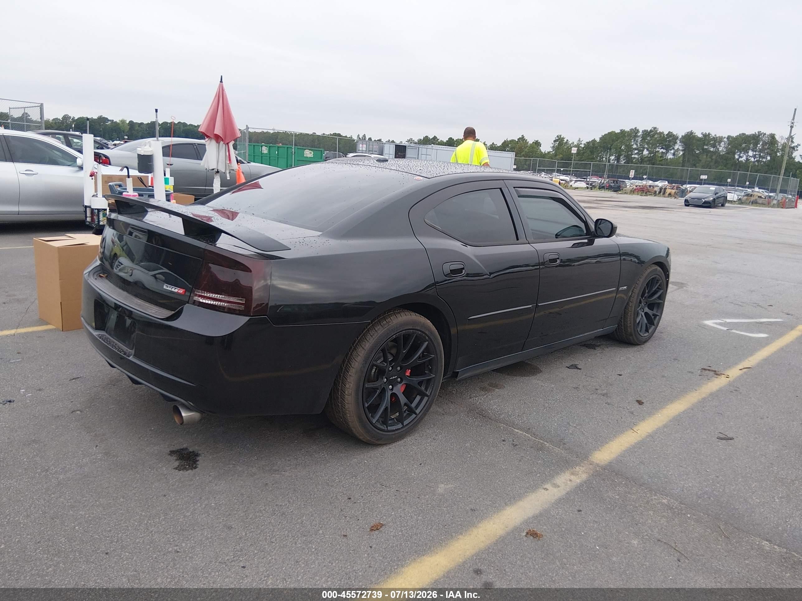 2007 Dodge Charger Srt8 Black vin: 2B3KA73W37H729602