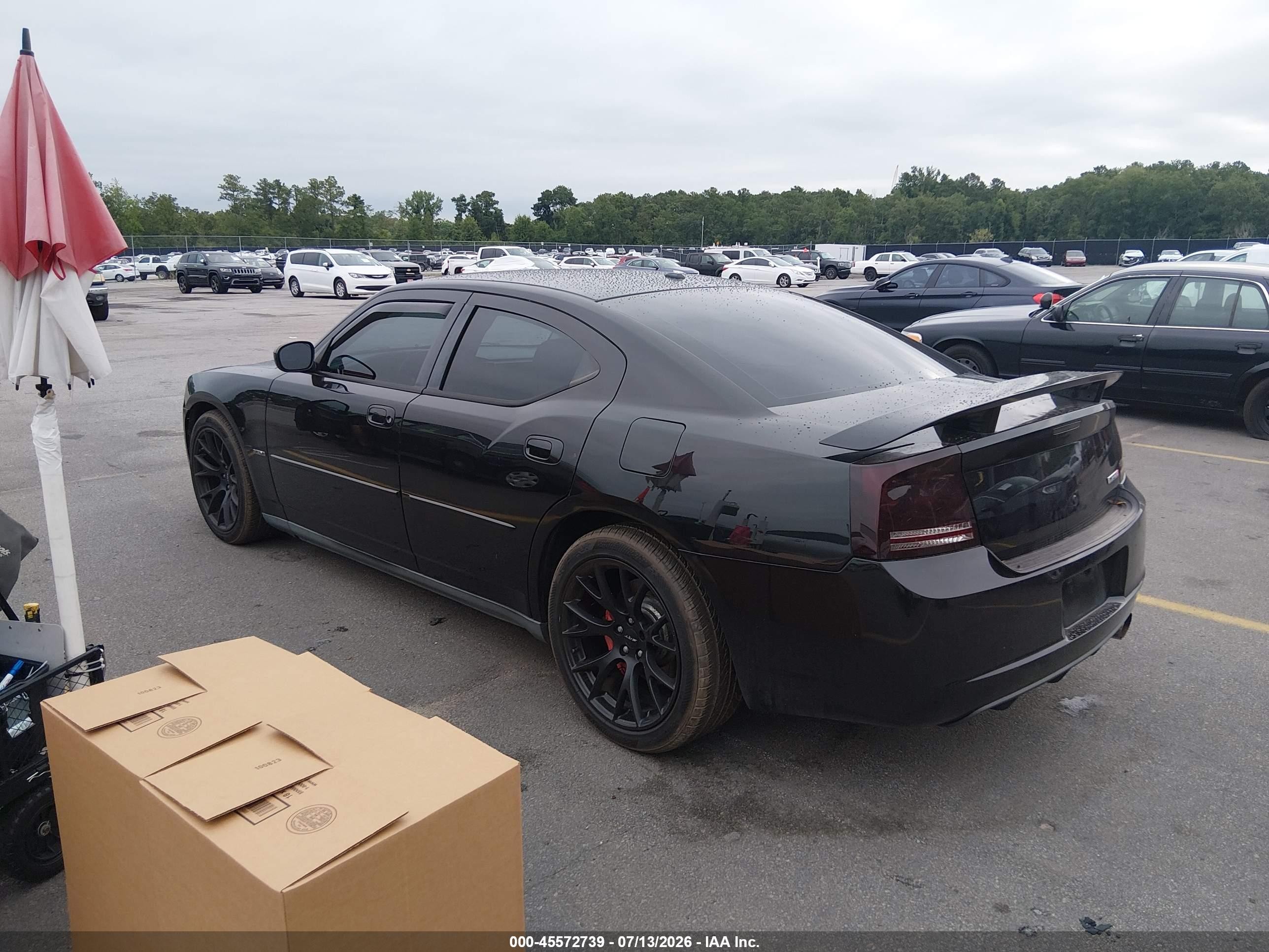 2007 Dodge Charger Srt8 Black vin: 2B3KA73W37H729602