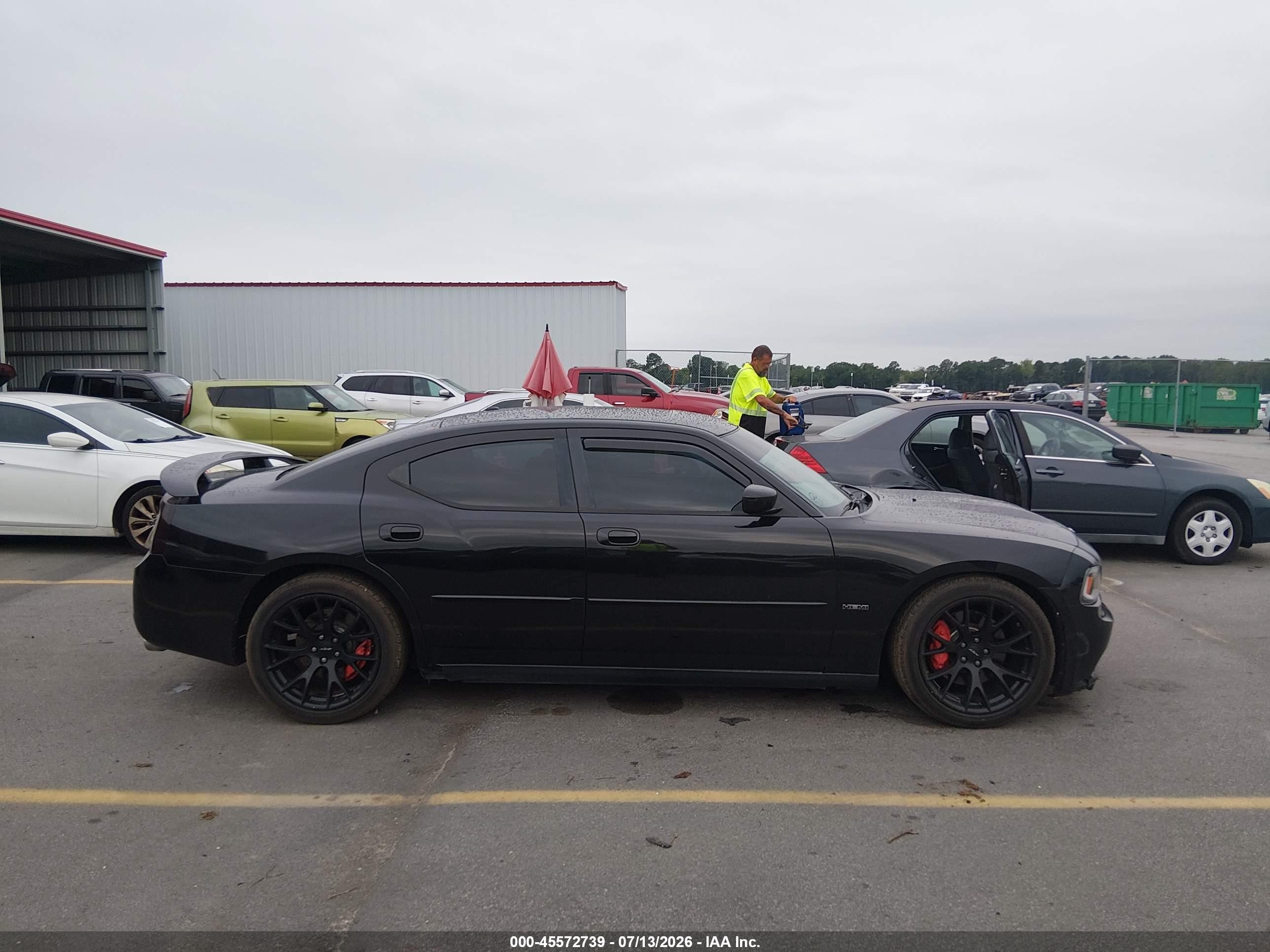 2007 Dodge Charger Srt8 Black vin: 2B3KA73W37H729602