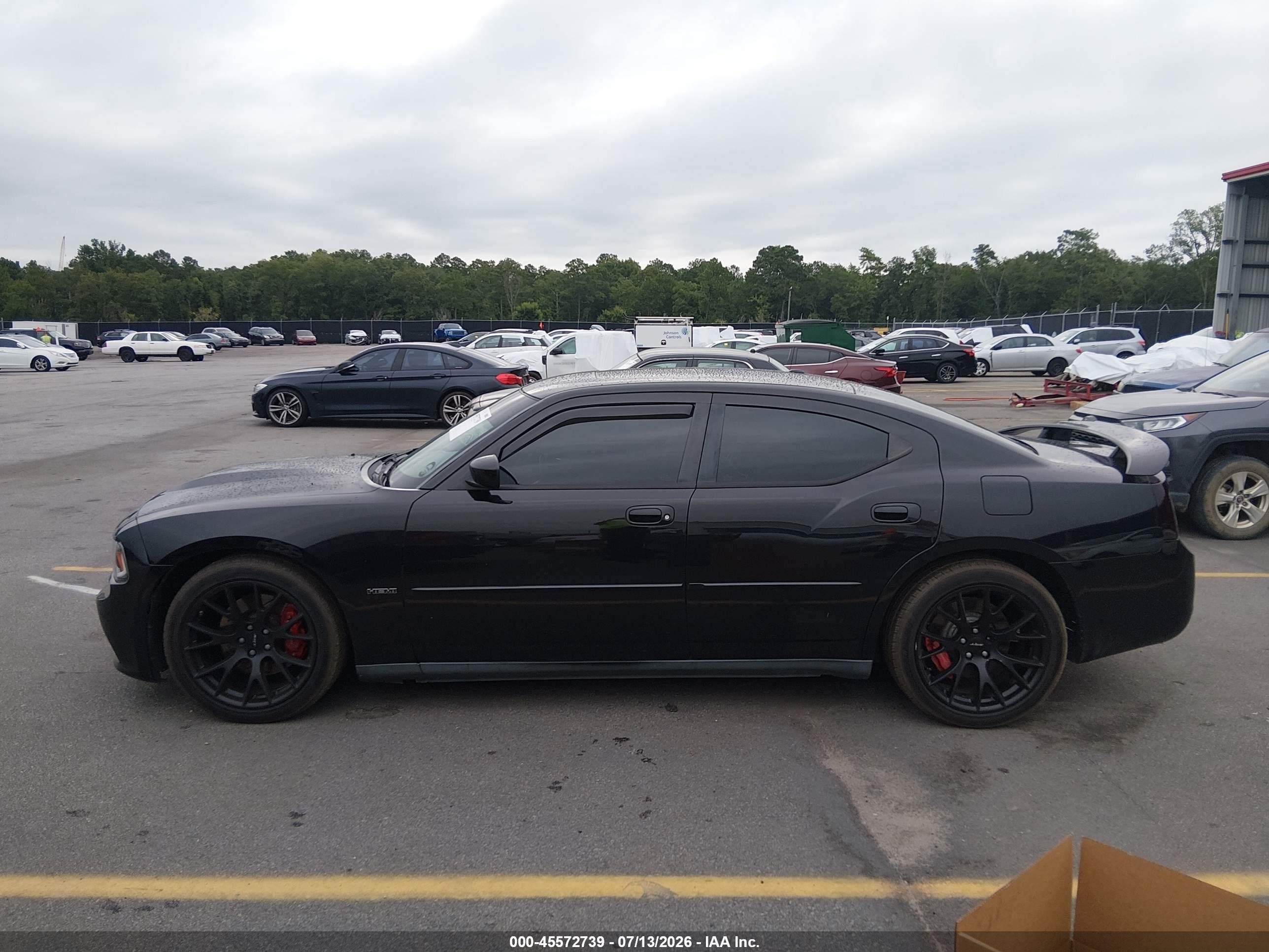 2007 Dodge Charger Srt8 Black vin: 2B3KA73W37H729602