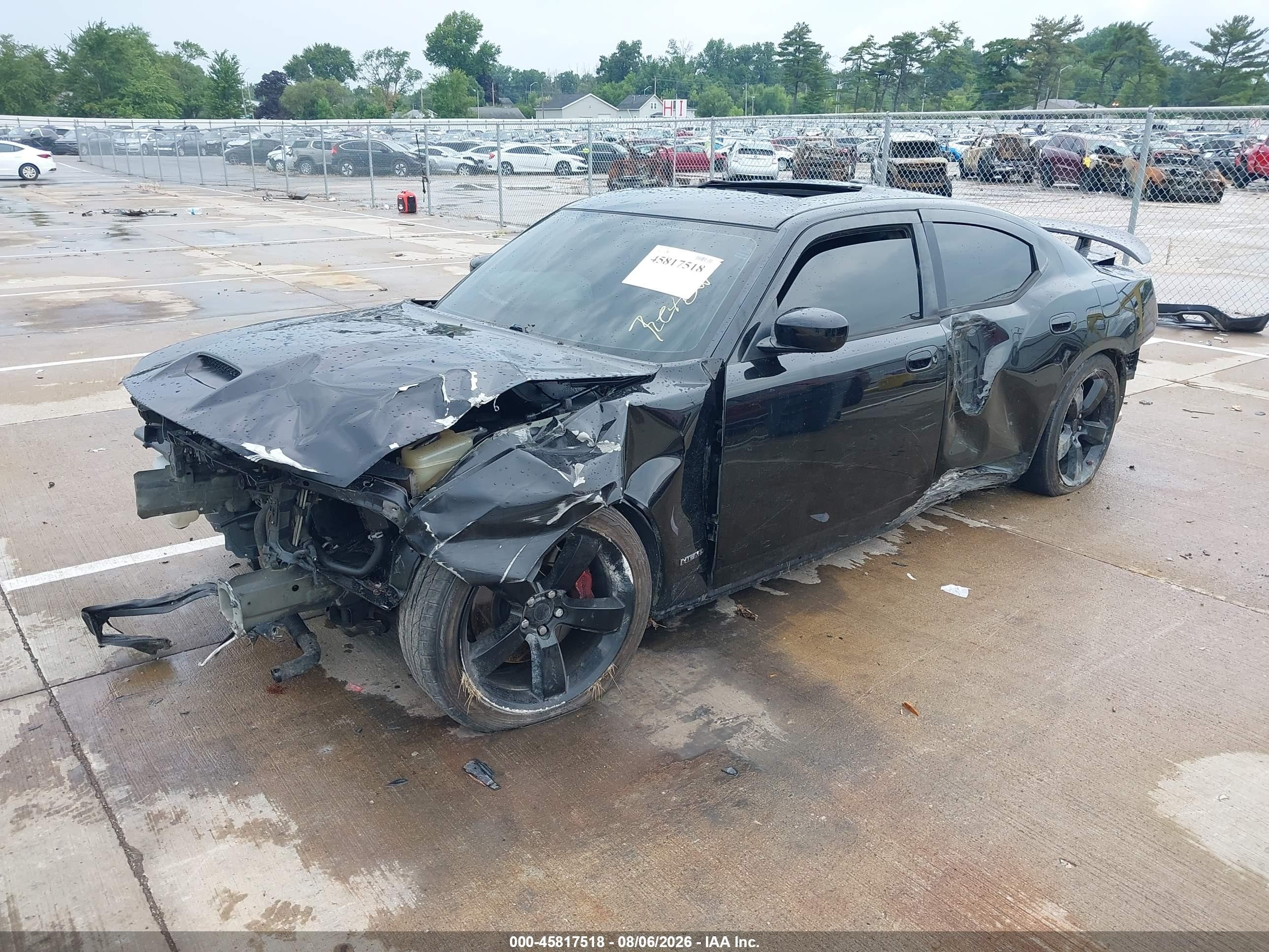 2006 Dodge Charger Srt8 Black vin: 2B3KA73W56H337977