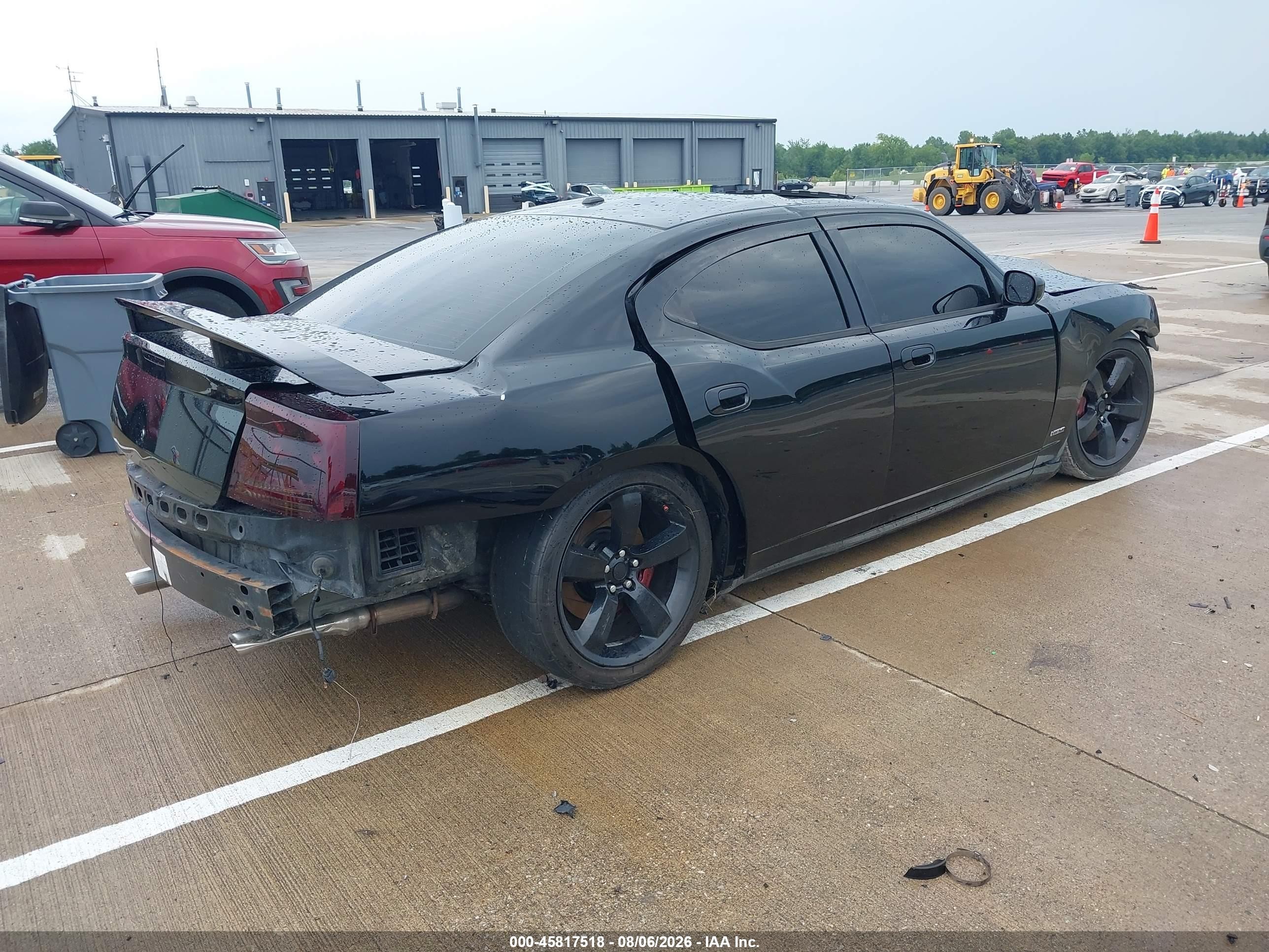 2006 Dodge Charger Srt8 Black vin: 2B3KA73W56H337977