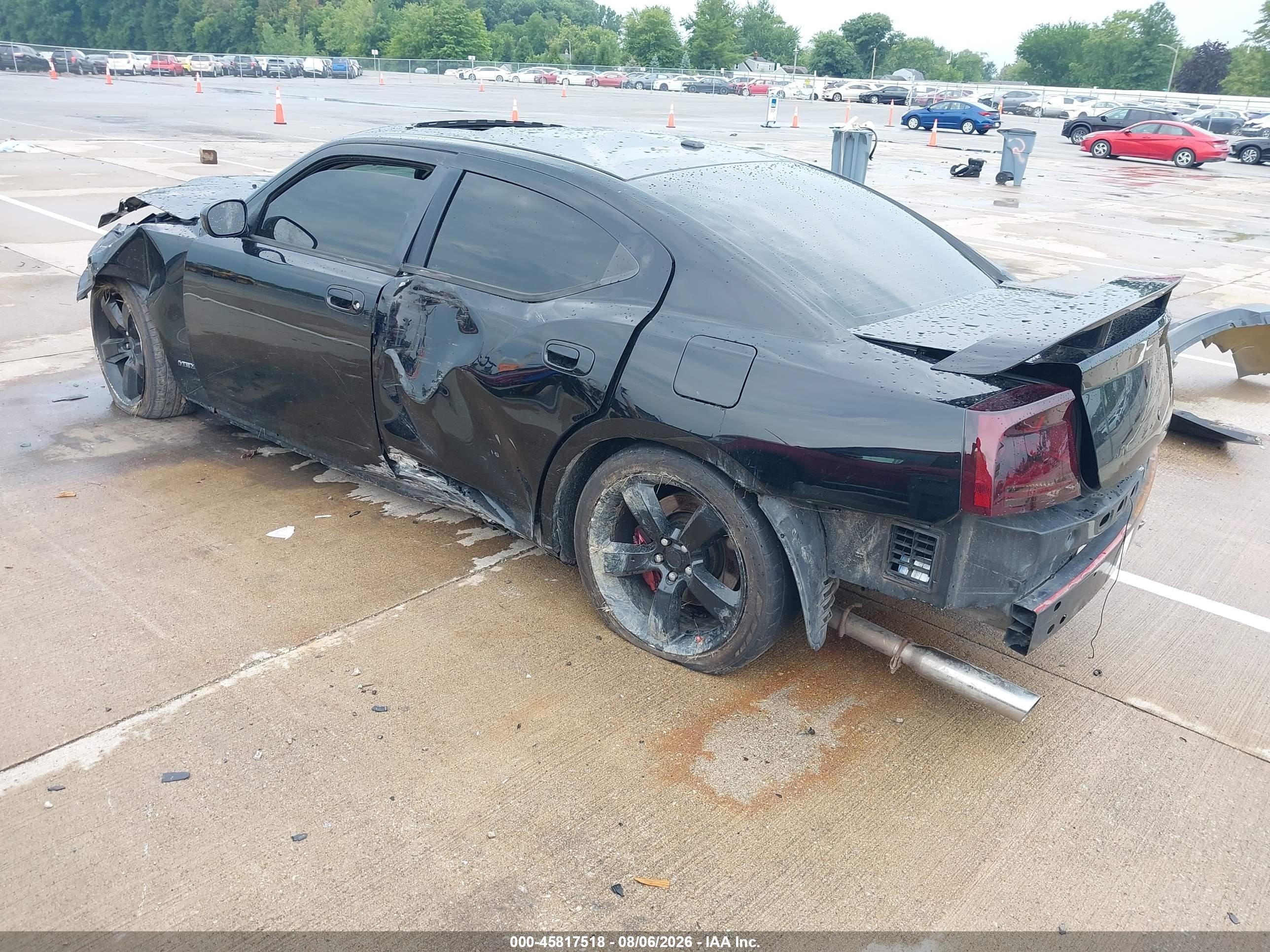 2006 Dodge Charger Srt8 Black vin: 2B3KA73W56H337977