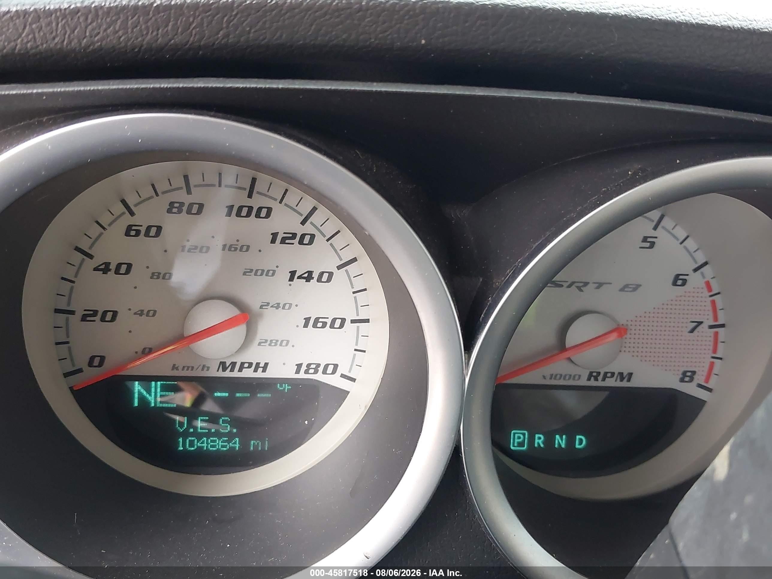 2006 Dodge Charger Srt8 Black vin: 2B3KA73W56H337977
