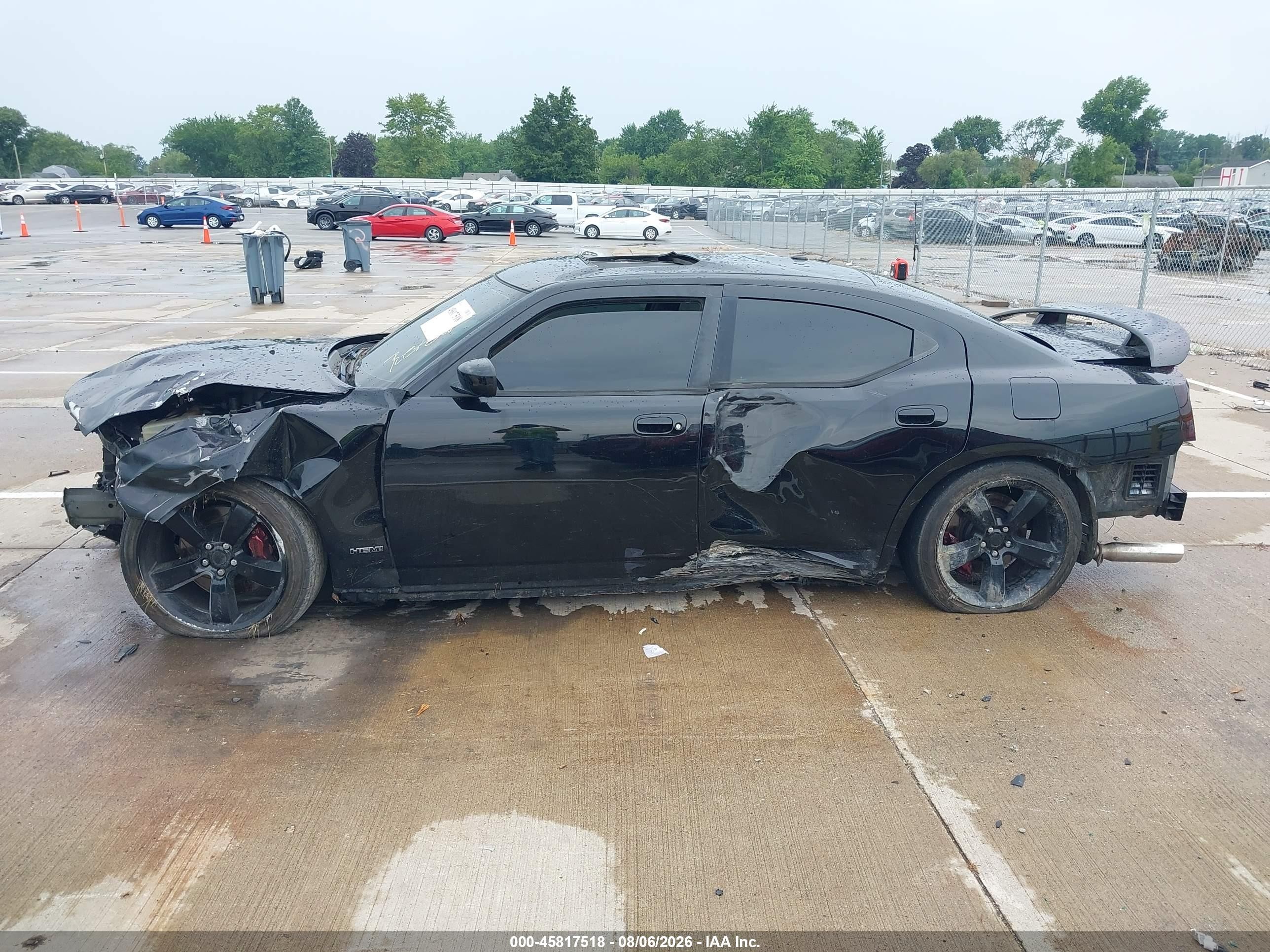 2006 Dodge Charger Srt8 Black vin: 2B3KA73W56H337977