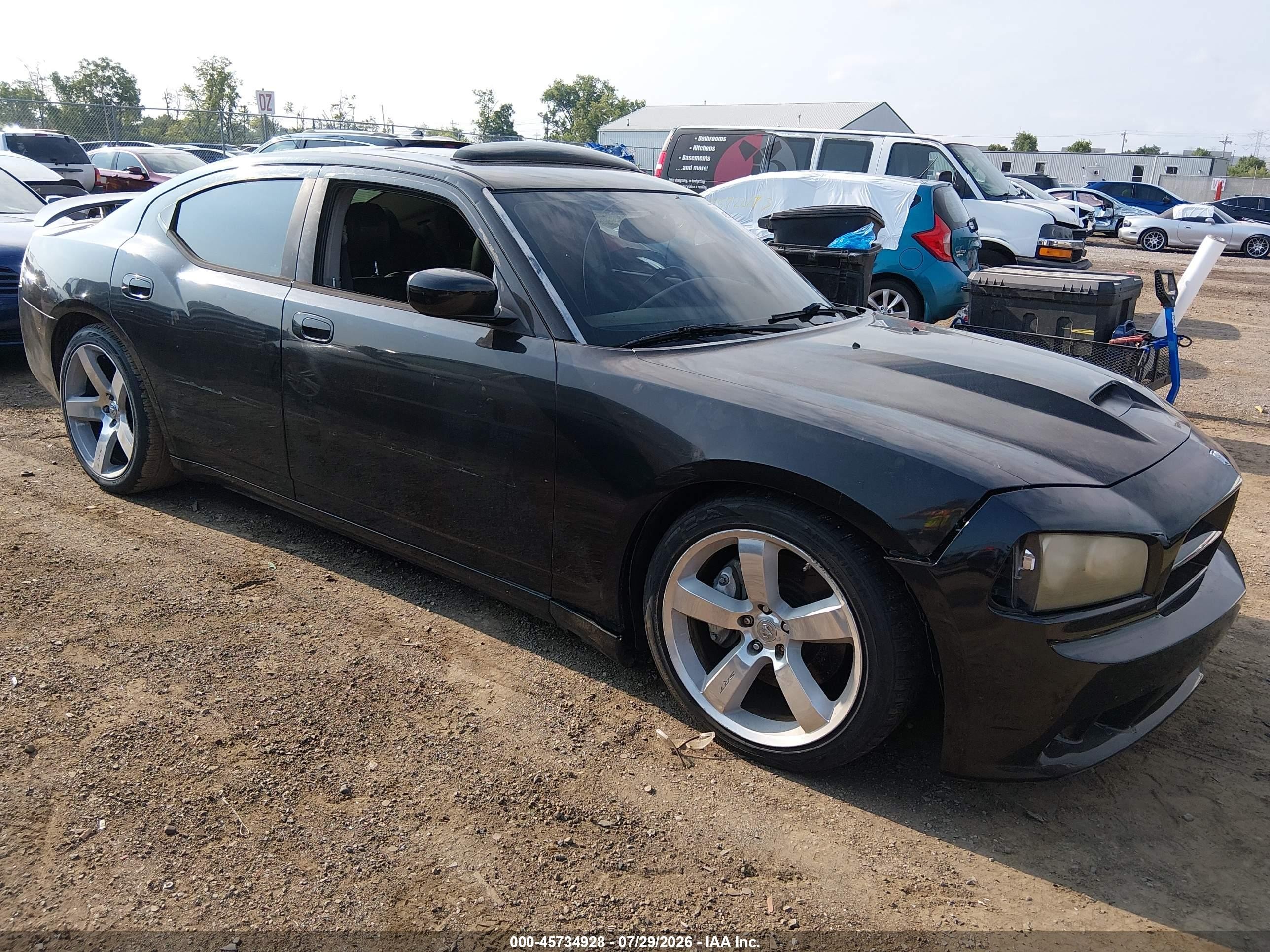 2006 Dodge Charger Srt8 Black vin: 2B3KA73W66H369966