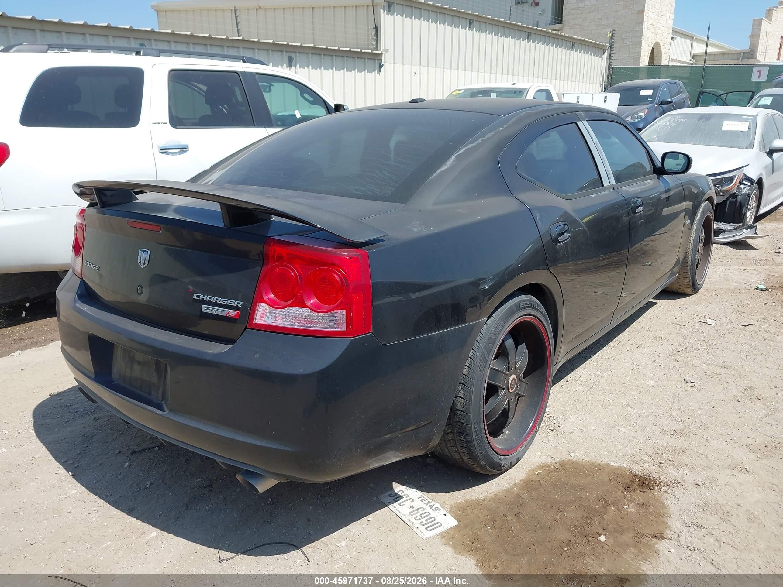 2009 Dodge Charger Srt8 Black vin: 2B3KA73W89H617767