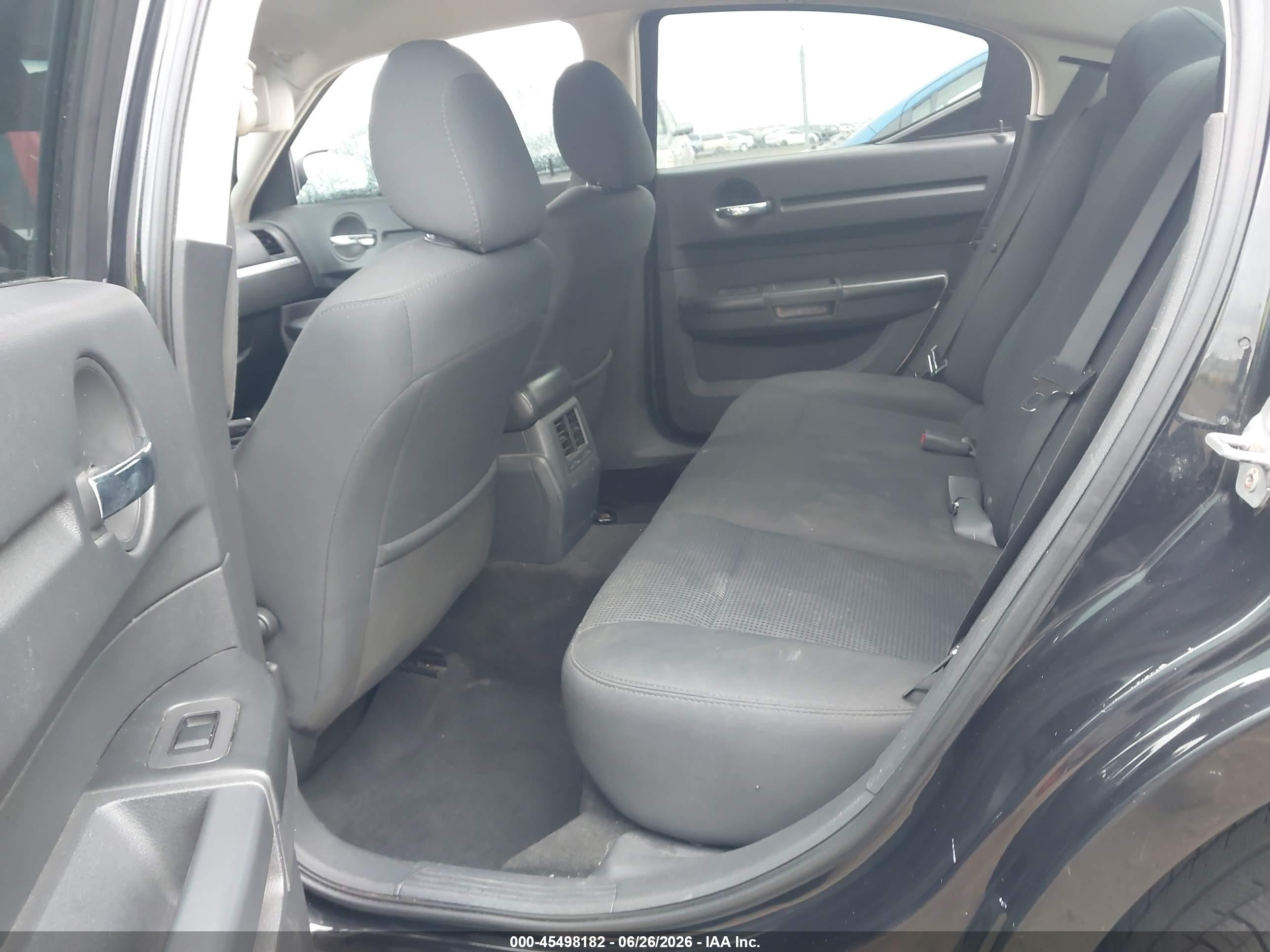 2008 Dodge Charger   Черный vin: 2B3KK43G38H233480