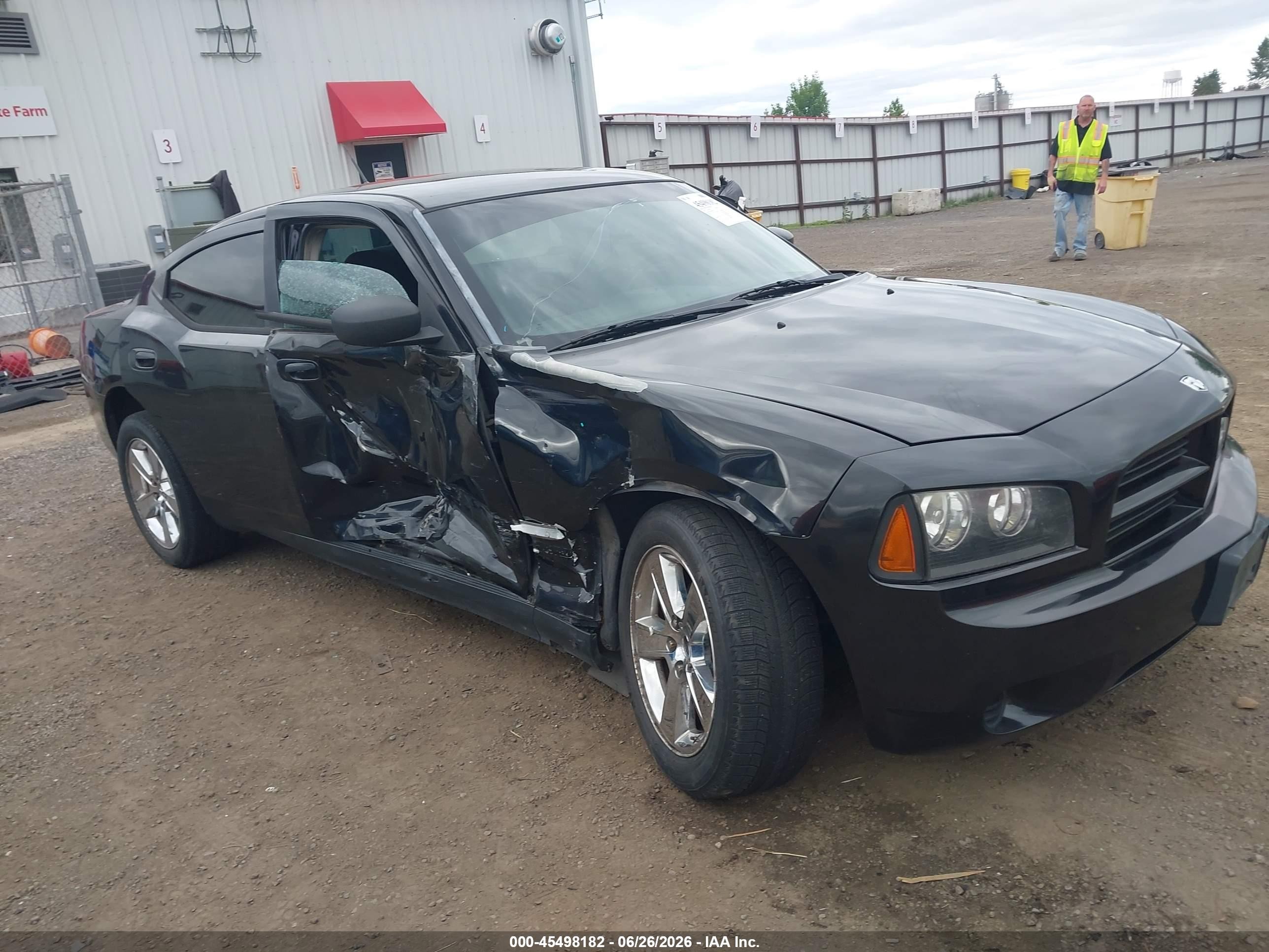 2008 Dodge Charger   Черный vin: 2B3KK43G38H233480