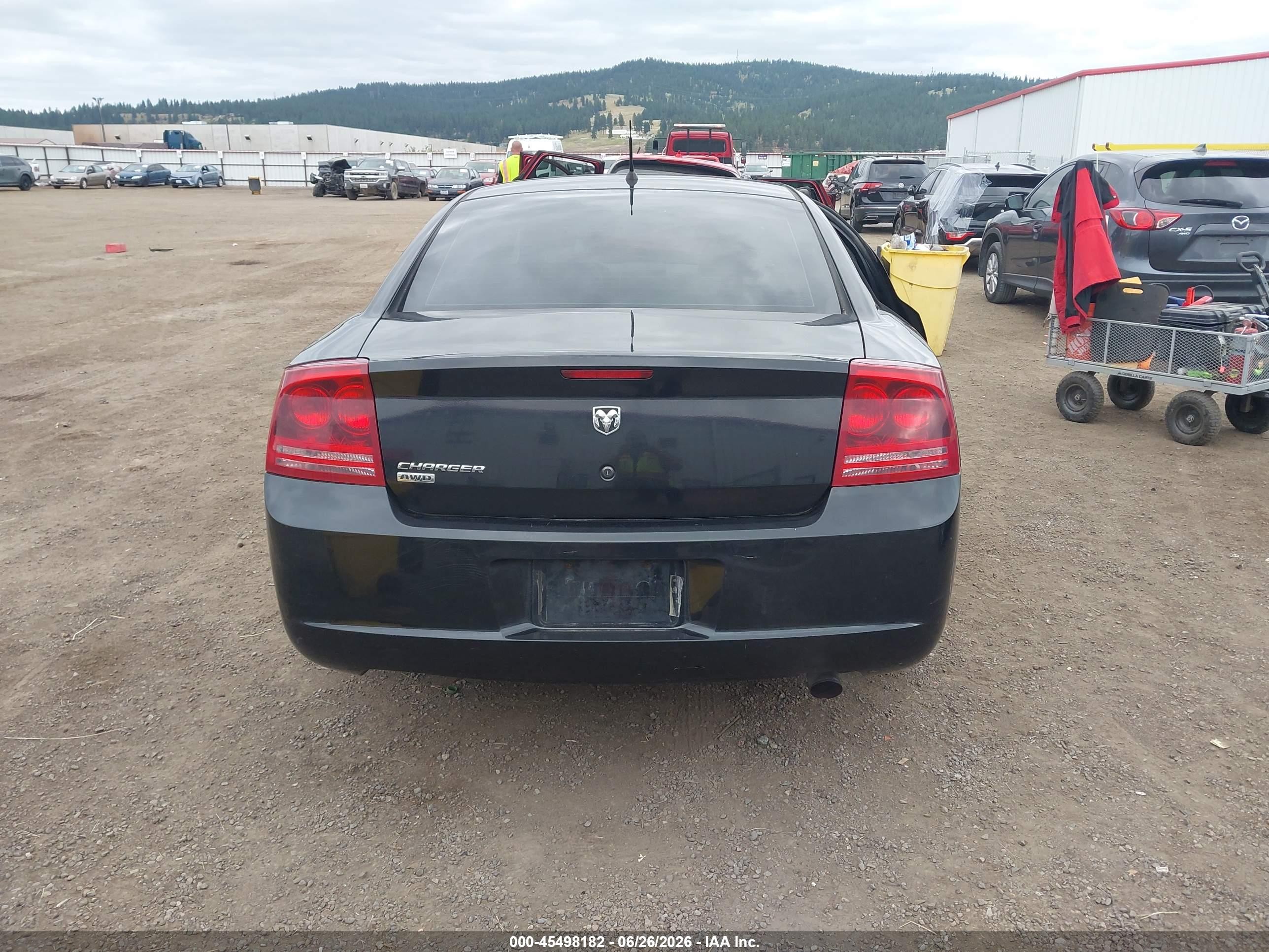 2008 Dodge Charger   Черный vin: 2B3KK43G38H233480